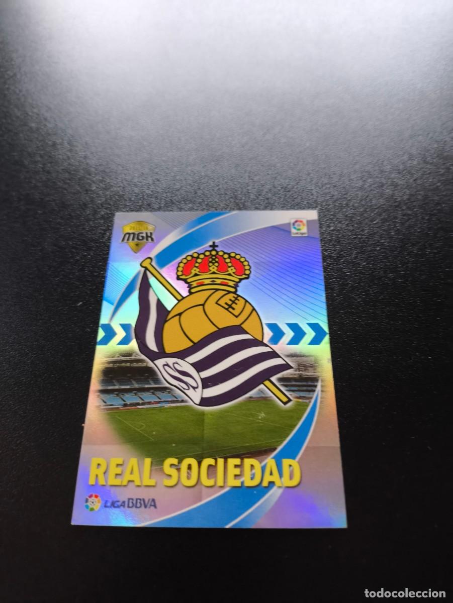 Cromos de f&uacute;tbol: MEGACRACKS 2015 2016 15 16 PANINI ESCUDO 406 REAL SOCIEDAD ALBUM COLECCI&Oacute;N LIGA MEGA CRACKS MGK