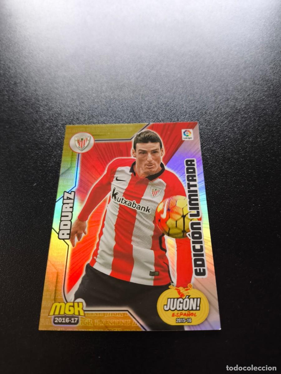 Cromos de f&uacute;tbol: MEGACRACKS ADURIZ 46 B BIS EDICI&Oacute;N LIMITADA JUGON CROMO LIGA 16 17 TEMP 2016 2017 MGK PANINI