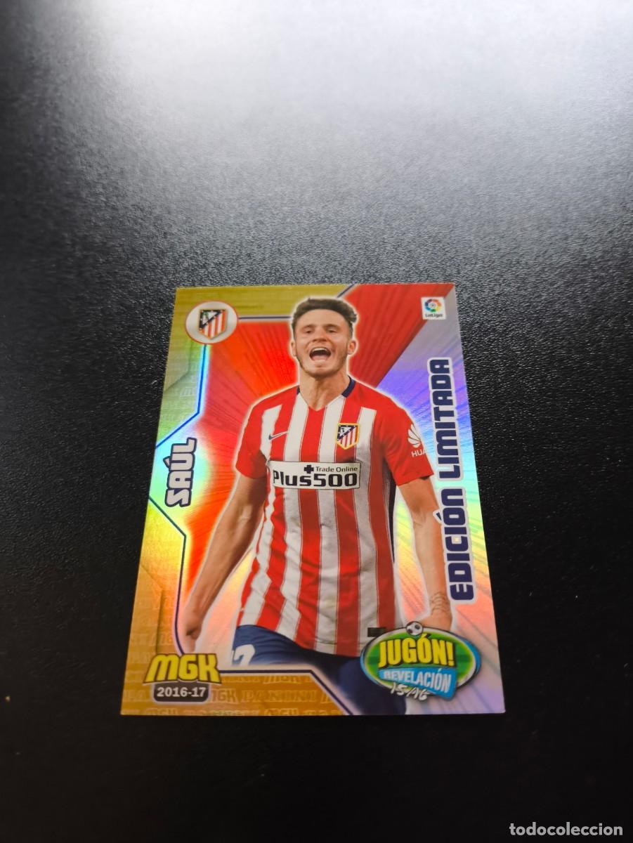 Cromos de f&uacute;tbol: SAUL N&ordm; 70 B - EDICI&Oacute;N LIMITADA ATL&Eacute;TICO MADRID MEGACRACKS 2016 2017 PANINI ALBUM LIGA F&Uacute;TBOL MGK
