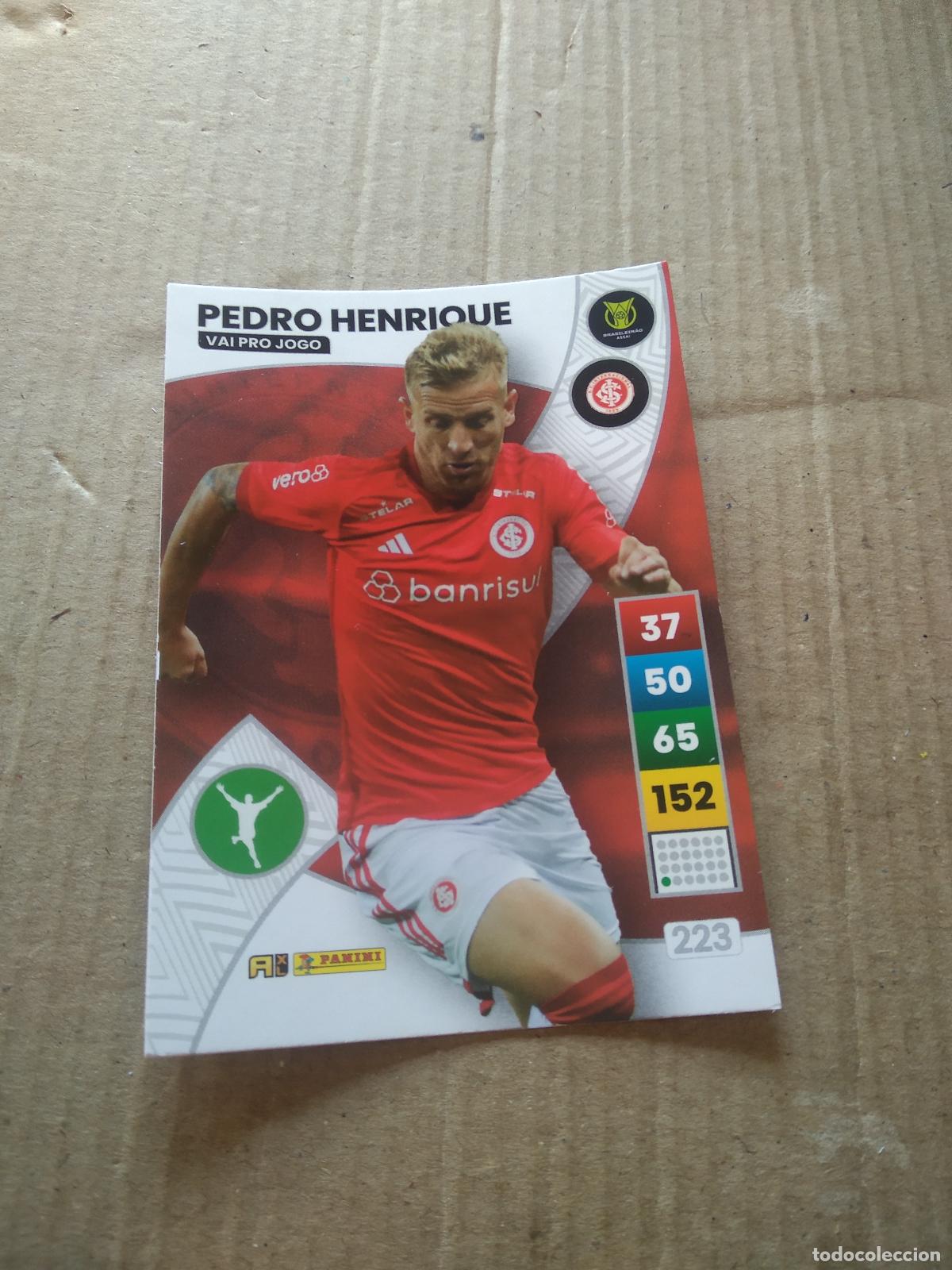 Cartes &agrave; collectionner de Football: 223 PEDRO HENRIQUE INTERNACIONAL CROMO FUTBOL PANINI ADRENALYN LIGA BRASIL 2023 BRASILEIRAO