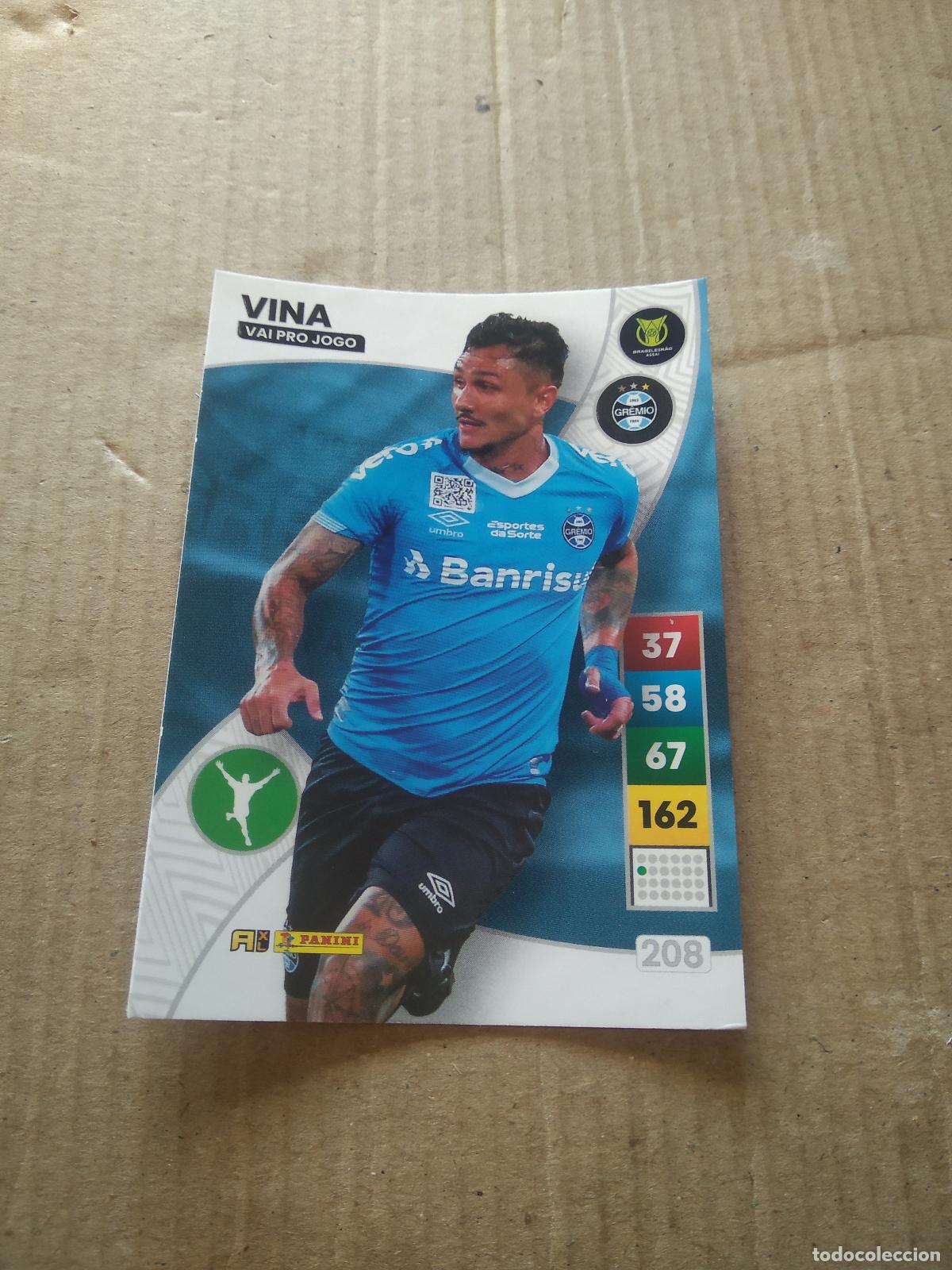 Cartes &agrave; collectionner de Football: 208 VINA GREMIO CROMO FUTBOL PANINI ADRENALYN LIGA BRASIL 2023 BRASILEIRAO