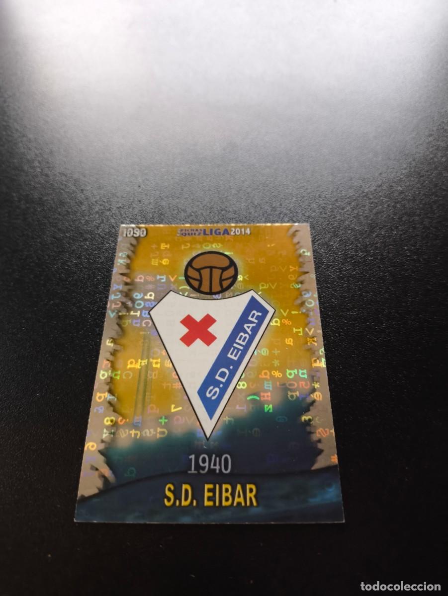 Fu&szlig;ball-Sticker: 1090 ESCUDO BRILLO LETRAS EIBAR MUNDICROMO LIGA 2013 2014 13 14 PLATINUM NO PANINI ESTE