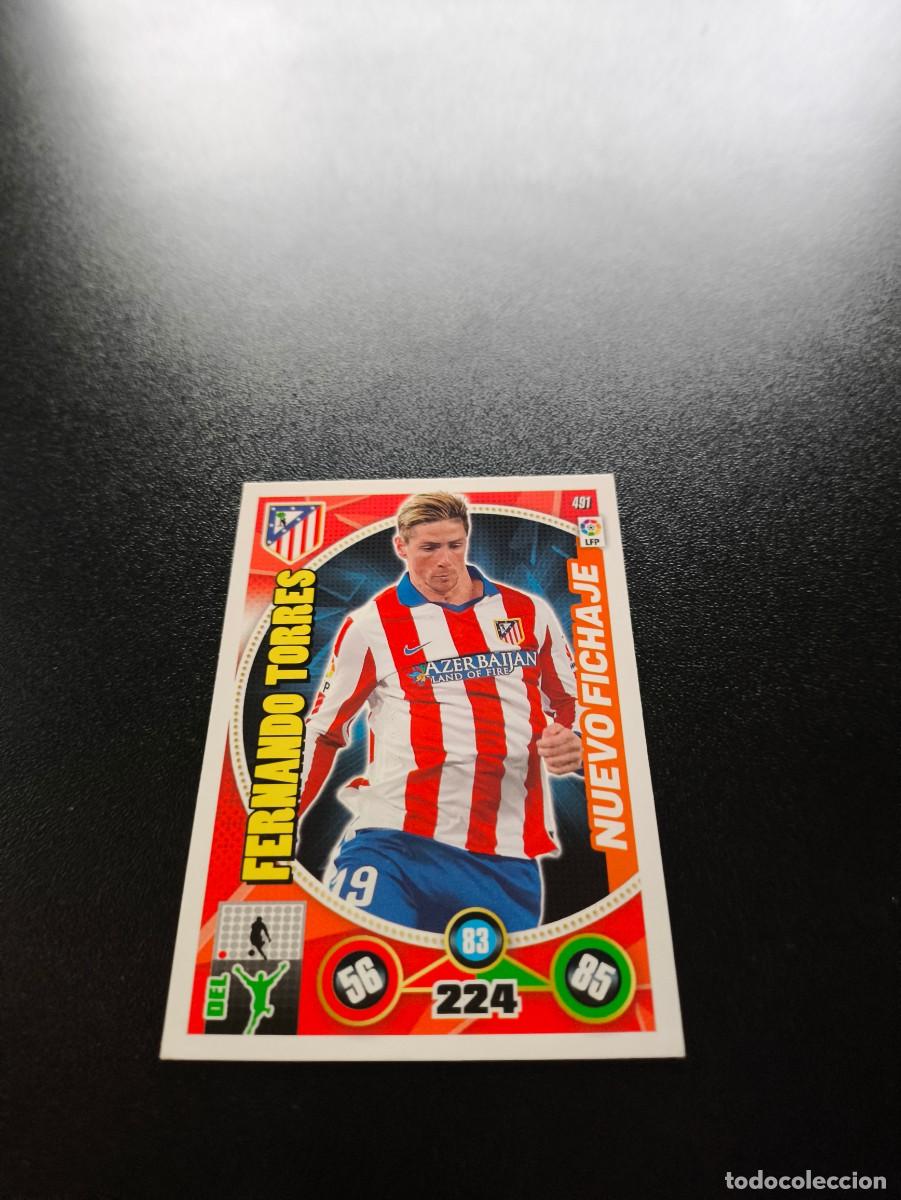 Cromos de f&uacute;tbol: 491 FERNANDO TORRES NUEVO FICHAJE ATL&Eacute;TICO MADRID 2014 2015 ADRENALYN XL 14 15