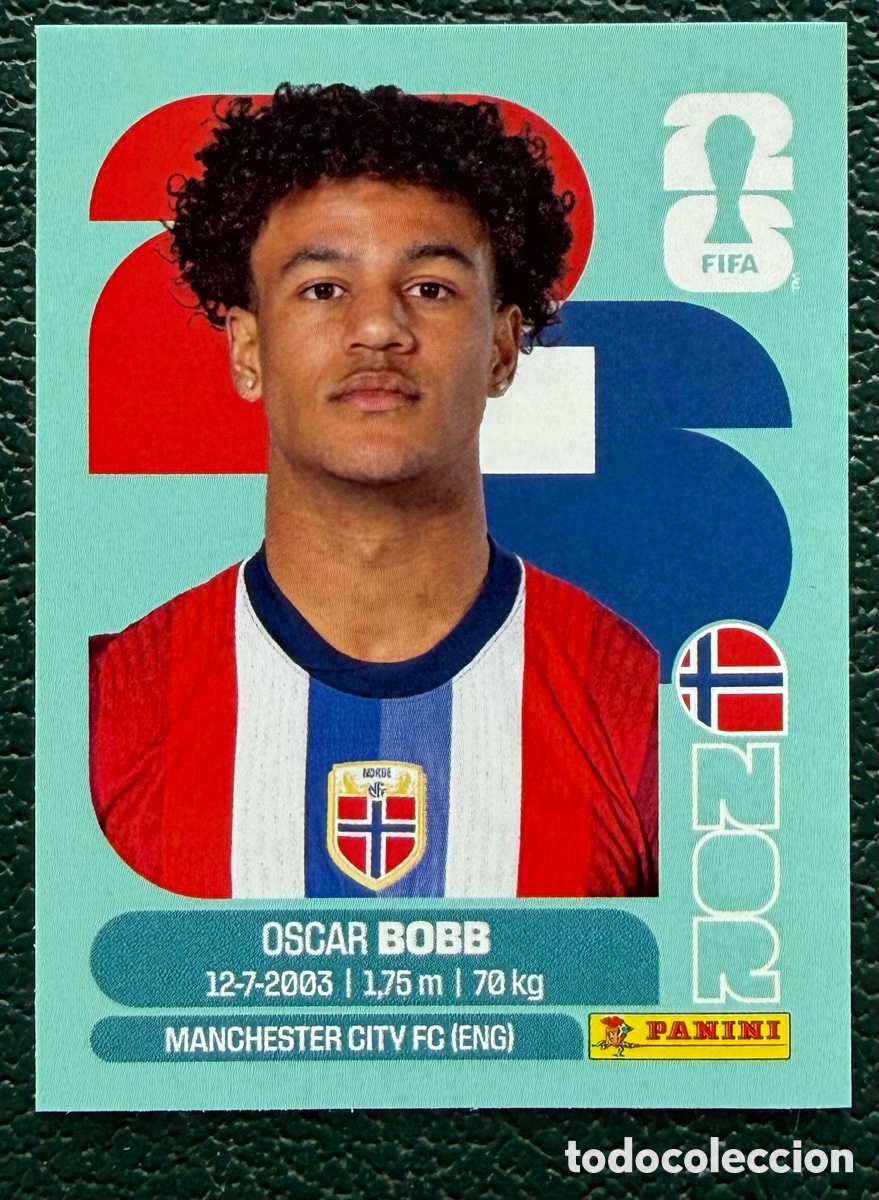 Cromos de f&uacute;tbol: NOR 20 / NOR20 OSCAR BOBB NORUEGA CROMOS ALBUM FIFA WORLD CUP MUNDIAL 2026 PANINI