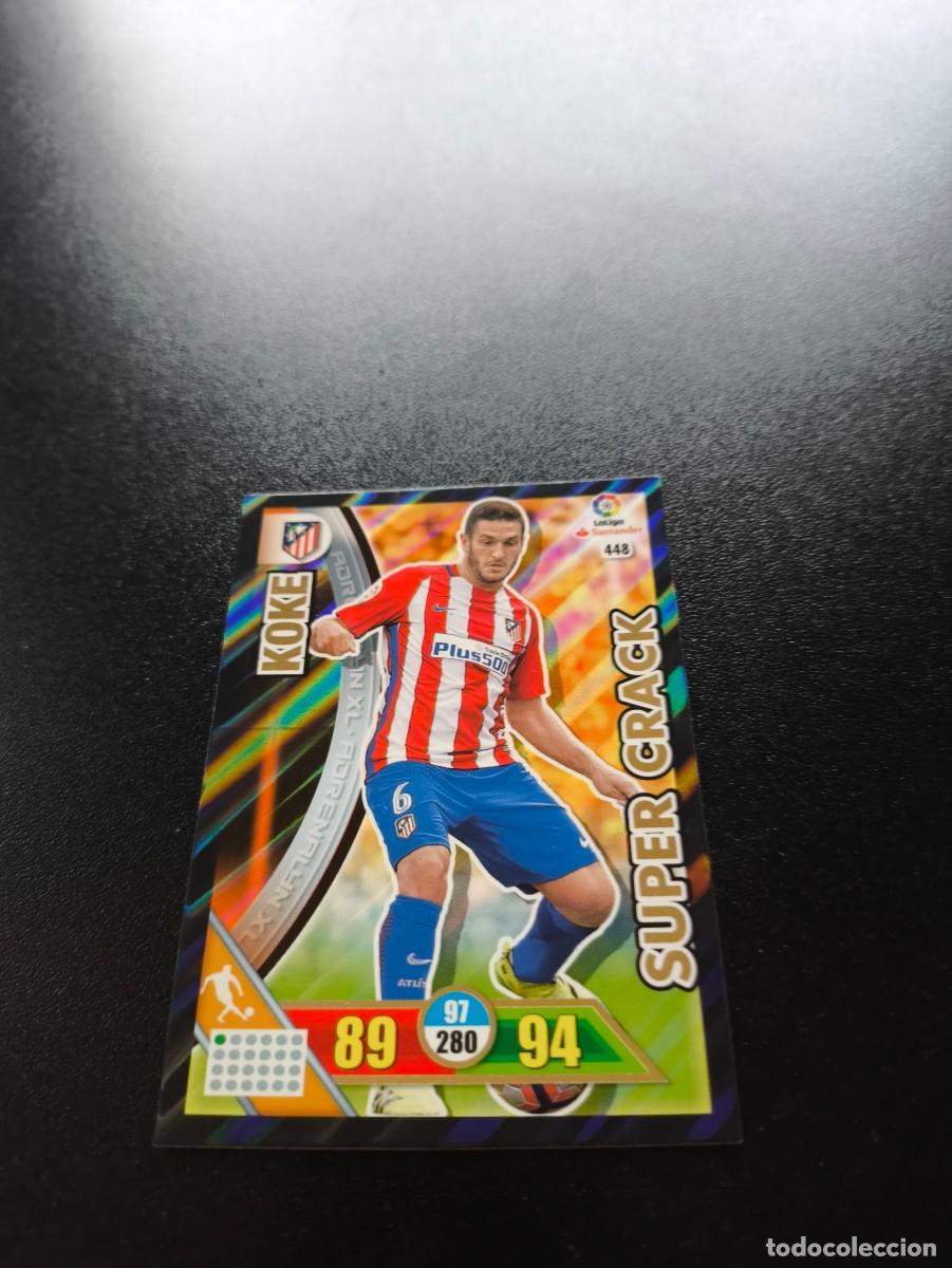Cromos de f&uacute;tbol: 448 KOKE SUPER CRACK ADRENALYN XL 2016 2017 16 17 LALIGA SANTANDER