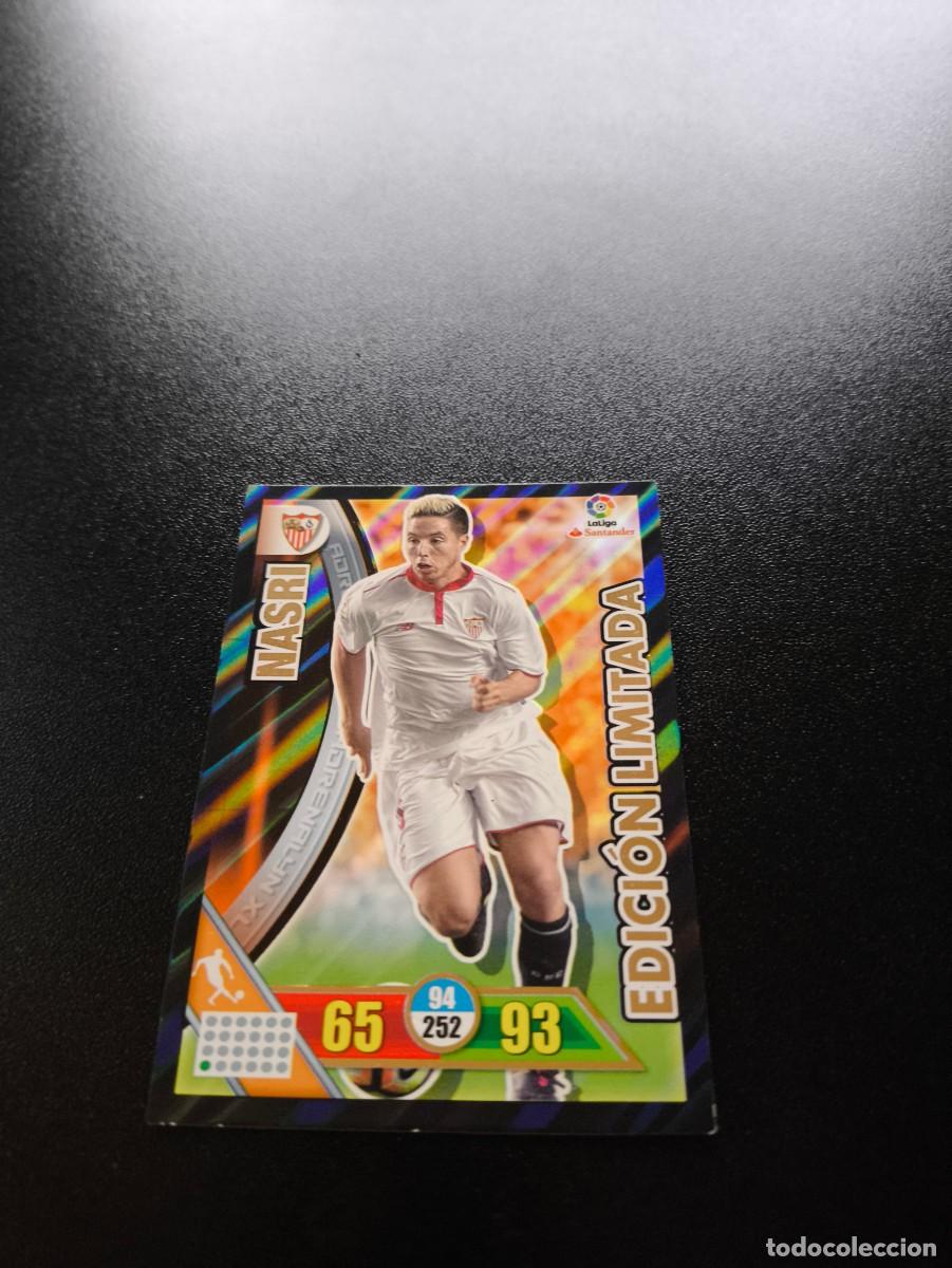 Cromos de f&uacute;tbol: NASRI EDICI&Oacute;N LIMITADA SEVILLA FC - ADRENALYN XL LA LIGA 2016 2017 - PANINI 16 17 CROMO FUTBOL