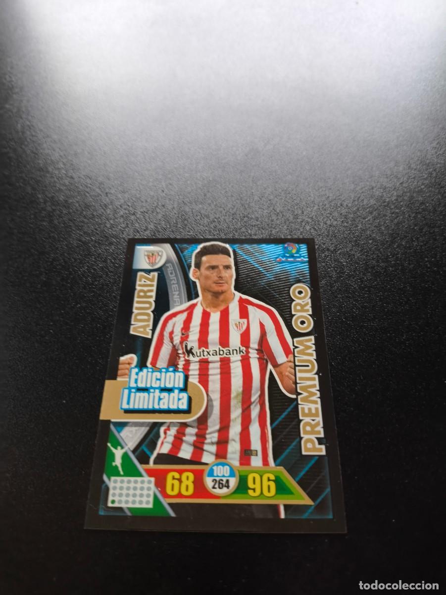 Cromos de f&uacute;tbol: ADURIZ EDICI&Oacute;N LIMITADA PREMIUM ORO ATHLETIC CLUB BILBAO ADRENALYN XL 2016 2017 16 17