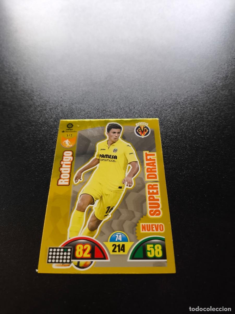 Cromos de f&uacute;tbol: RODRIGO N&ordm; 512 - NUEVO SUPER DRAFT (VILLARREAL) ADRENALYN 2017 2018 PANINI CARD CROMO FICHA
