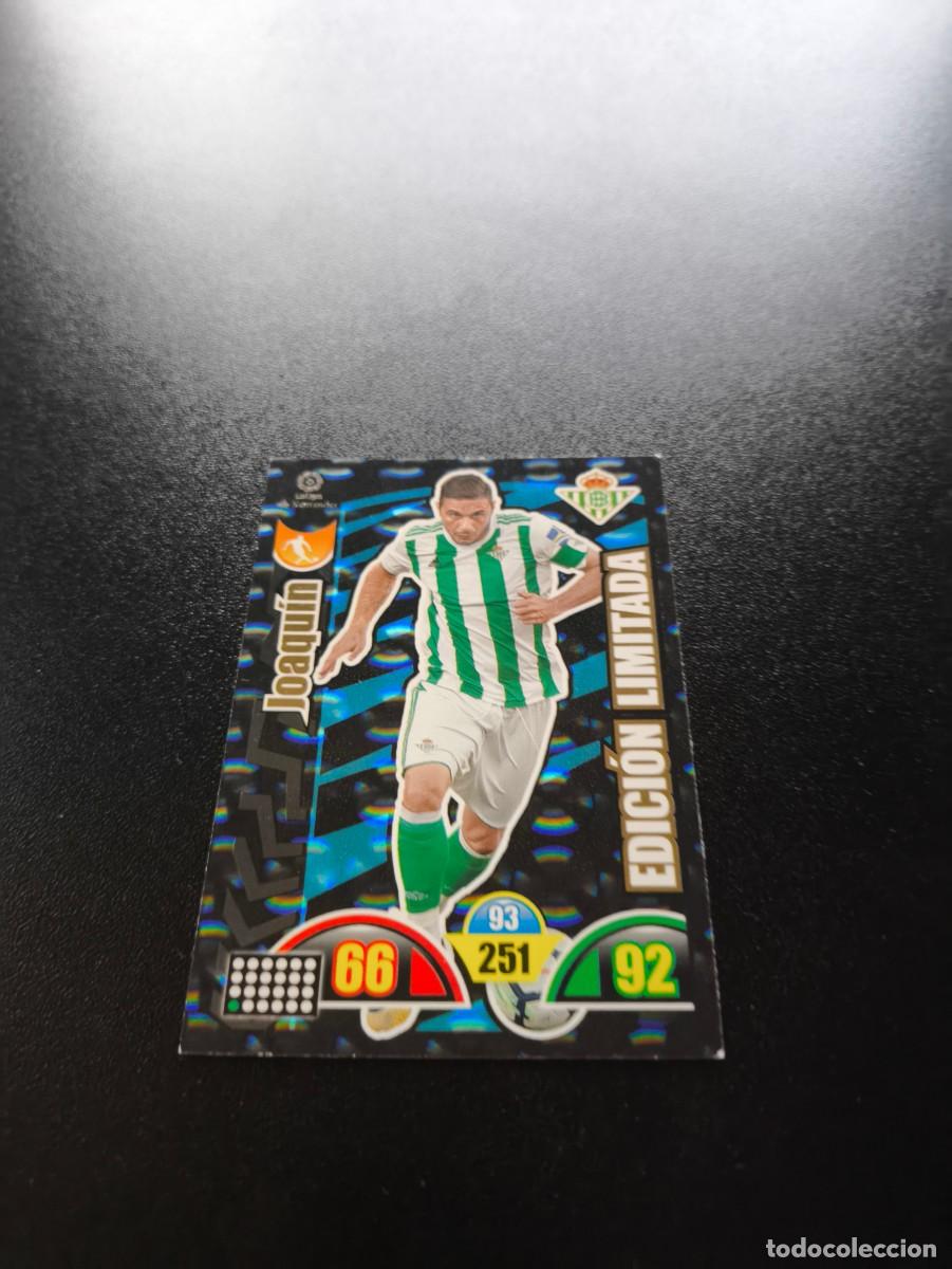 Cromos de f&uacute;tbol: JOAQUIN REAL BETIS EDICION LIMITADA PANINI ADRENALYN LIGA 2017 2018 17 18