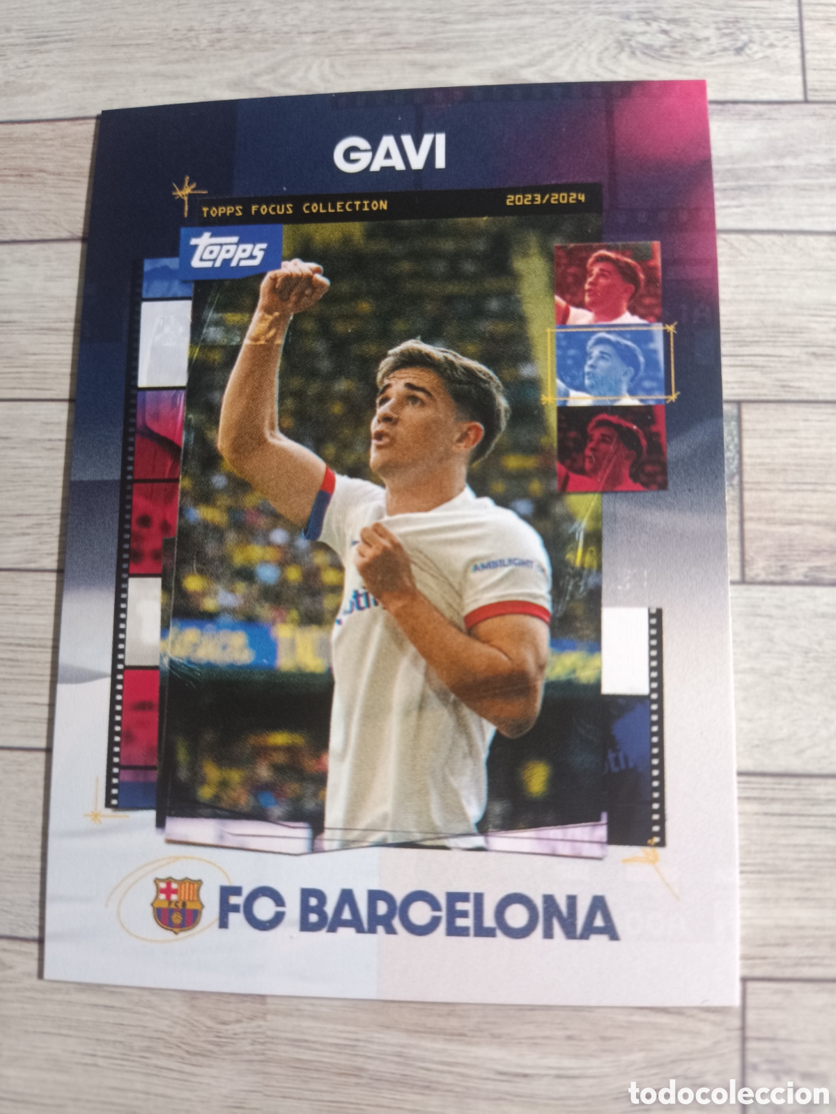Cromos de f&uacute;tbol: 10 GAVI BAR&Ccedil;A FOCUS COLLECTION BARCELONA 2023 2024 TOPPS 23 24
