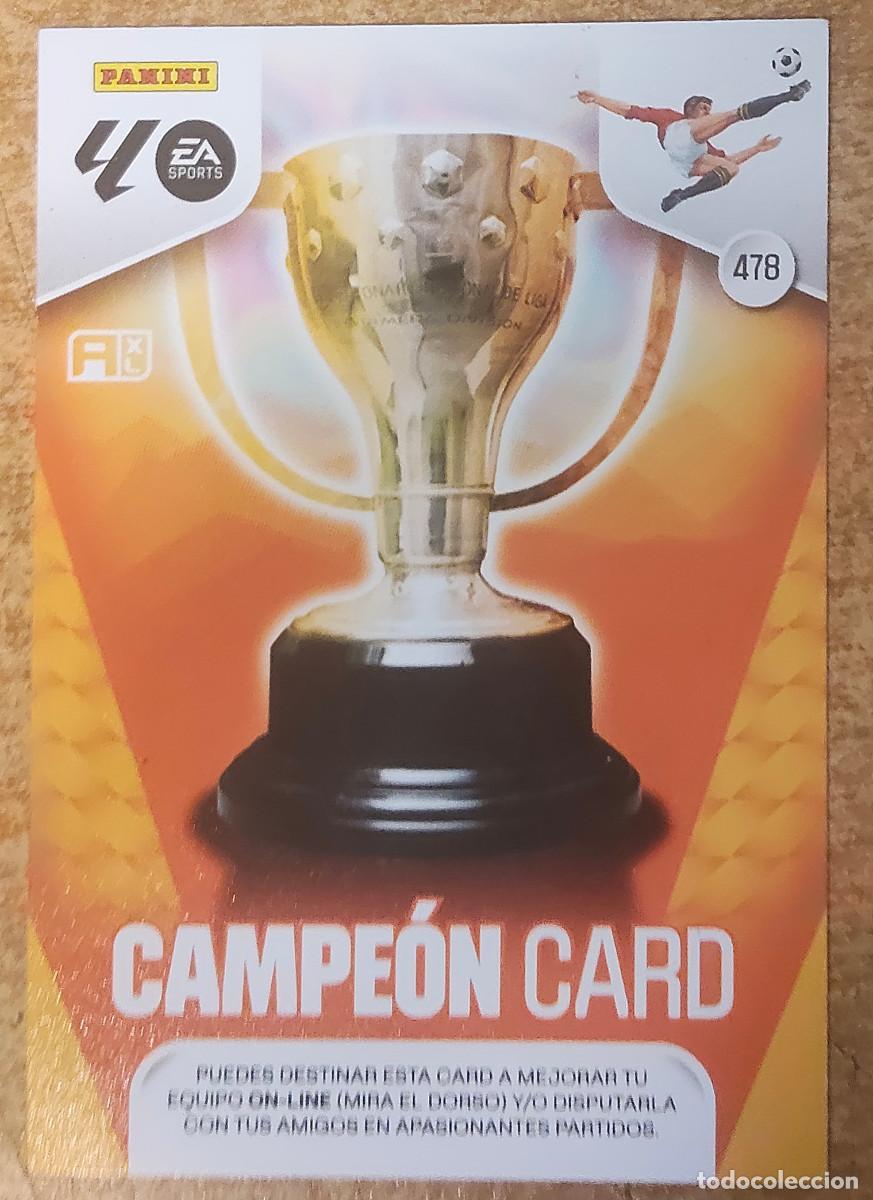 Cromos de f&uacute;tbol: 478 CAMPEON CARD ⚽ LIGA ADRENALYN XL 2025 2026 25 26 ⚽