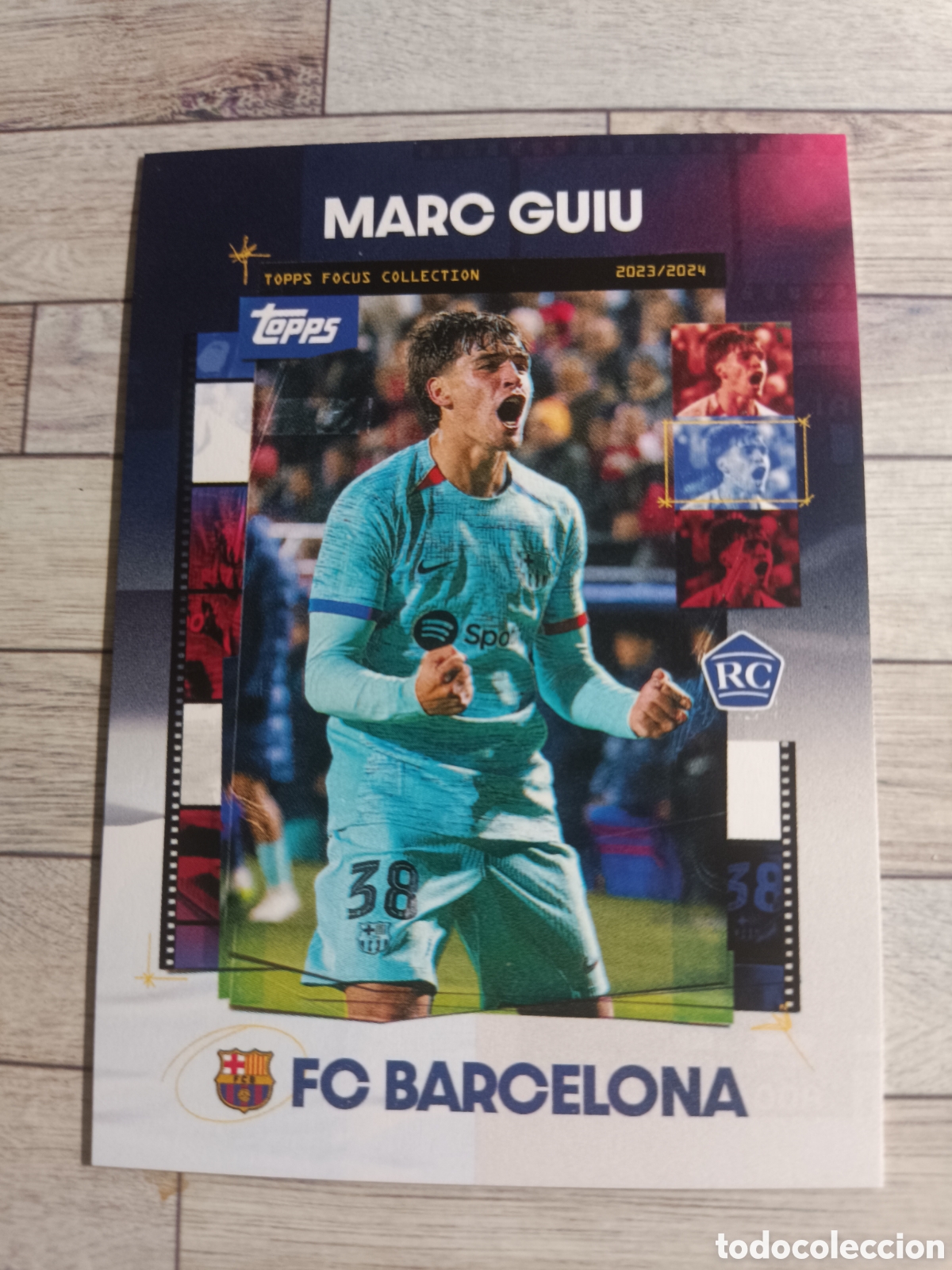 Cromos de f&uacute;tbol: 31 MARC GUIU ROOKIE CARD BAR&Ccedil;A FOCUS COLLECTION BARCELONA 2023 2024 TOPPS 23 24