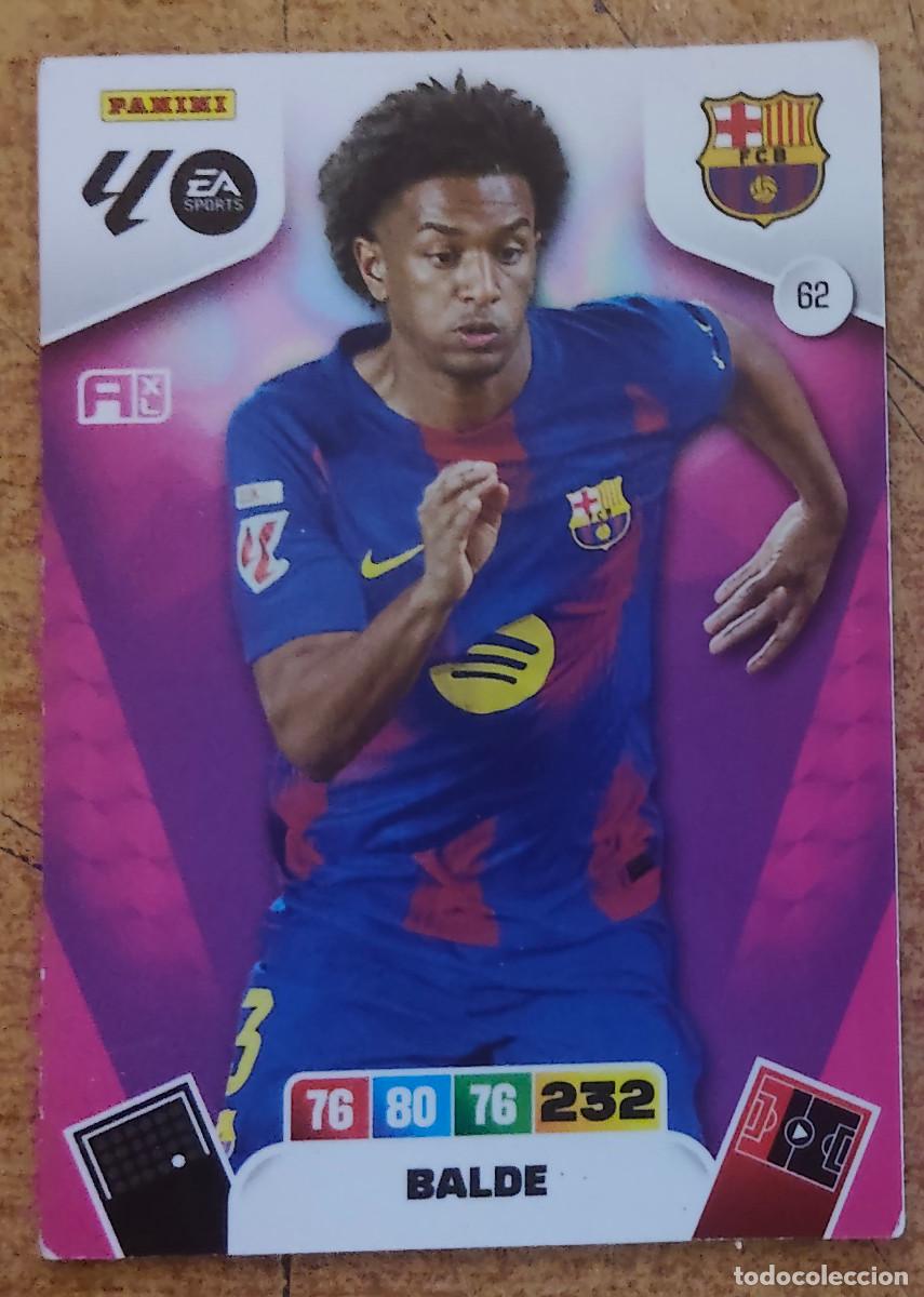 Cromos de f&uacute;tbol: FICHA N&ordm; 62 BALDE - ADRENALYN 25 26 - PANINI 2025 - 26 - CROMO - BARCELONA