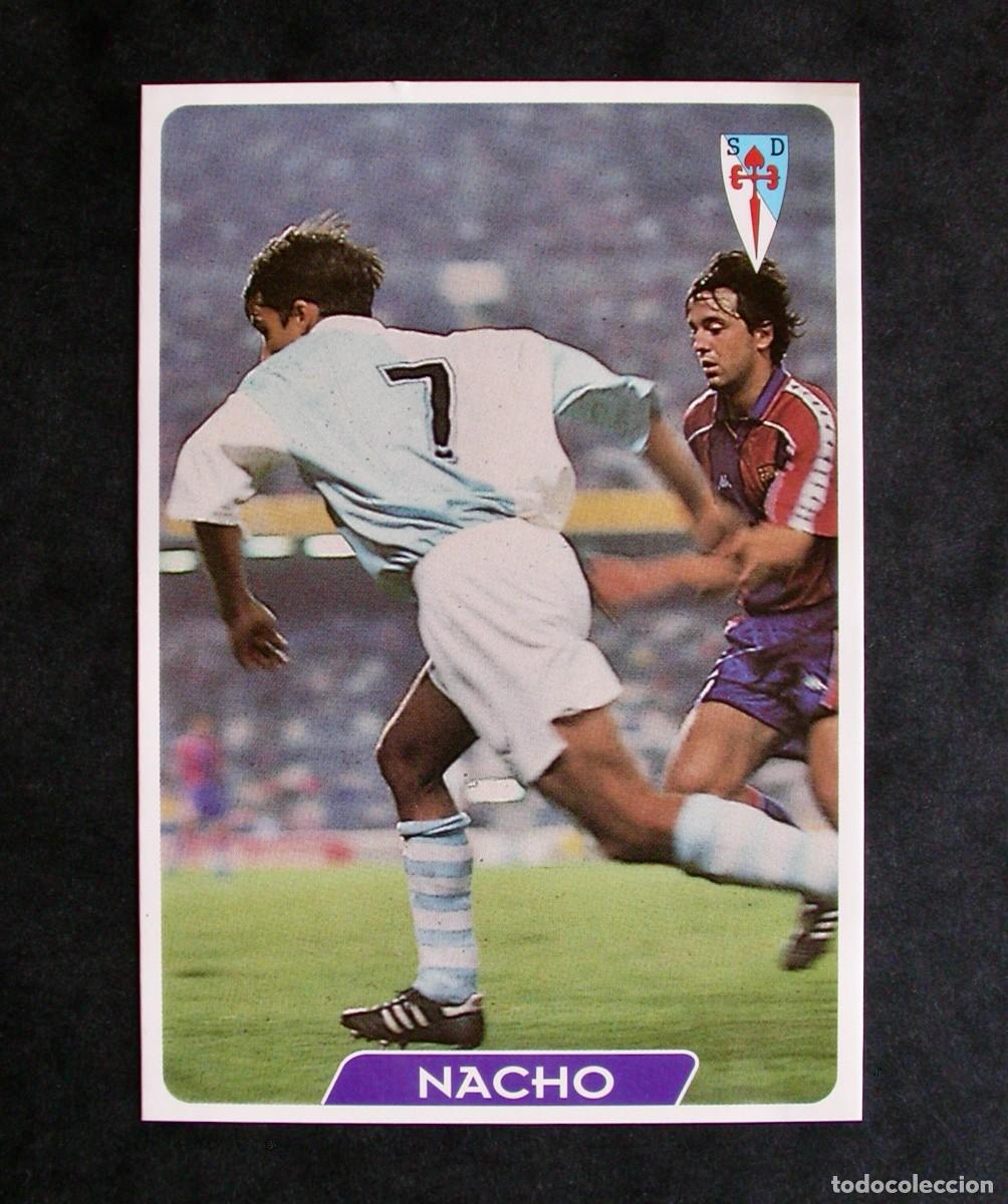 Cromos de f&uacute;tbol: N&ordm; 278 NACHO DEL COMPOSTELA CORREGIDO DE LAS FICHAS DE LA LIGA DE MUNDICROMO 95-96