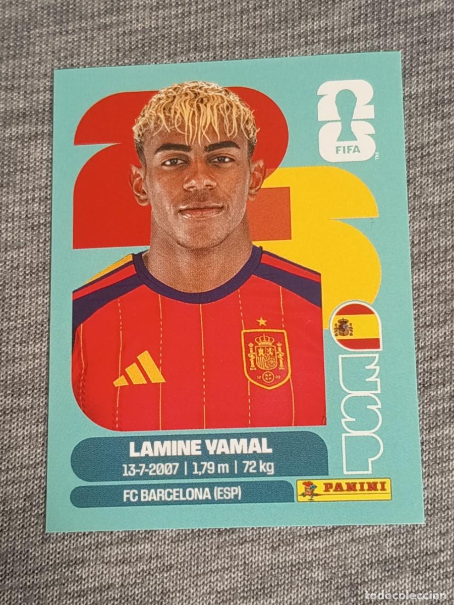 Cromos de f&uacute;tbol: LAMINE YAMAL ESP 15 STICKER MUNDIAL 2026 PANINI FIFA WORLD CUP NUEVO