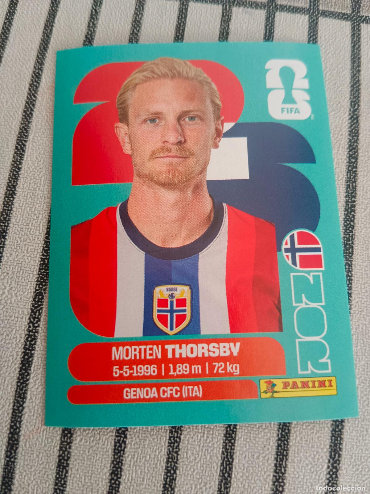 Cromos de f&uacute;tbol: MUNDIAL 2026 ESTADOS UNIDOS USA MEXICO MEJICO CANADA NOR 9 NOR9 MORTEN THORSBY NORUEGA FIFA