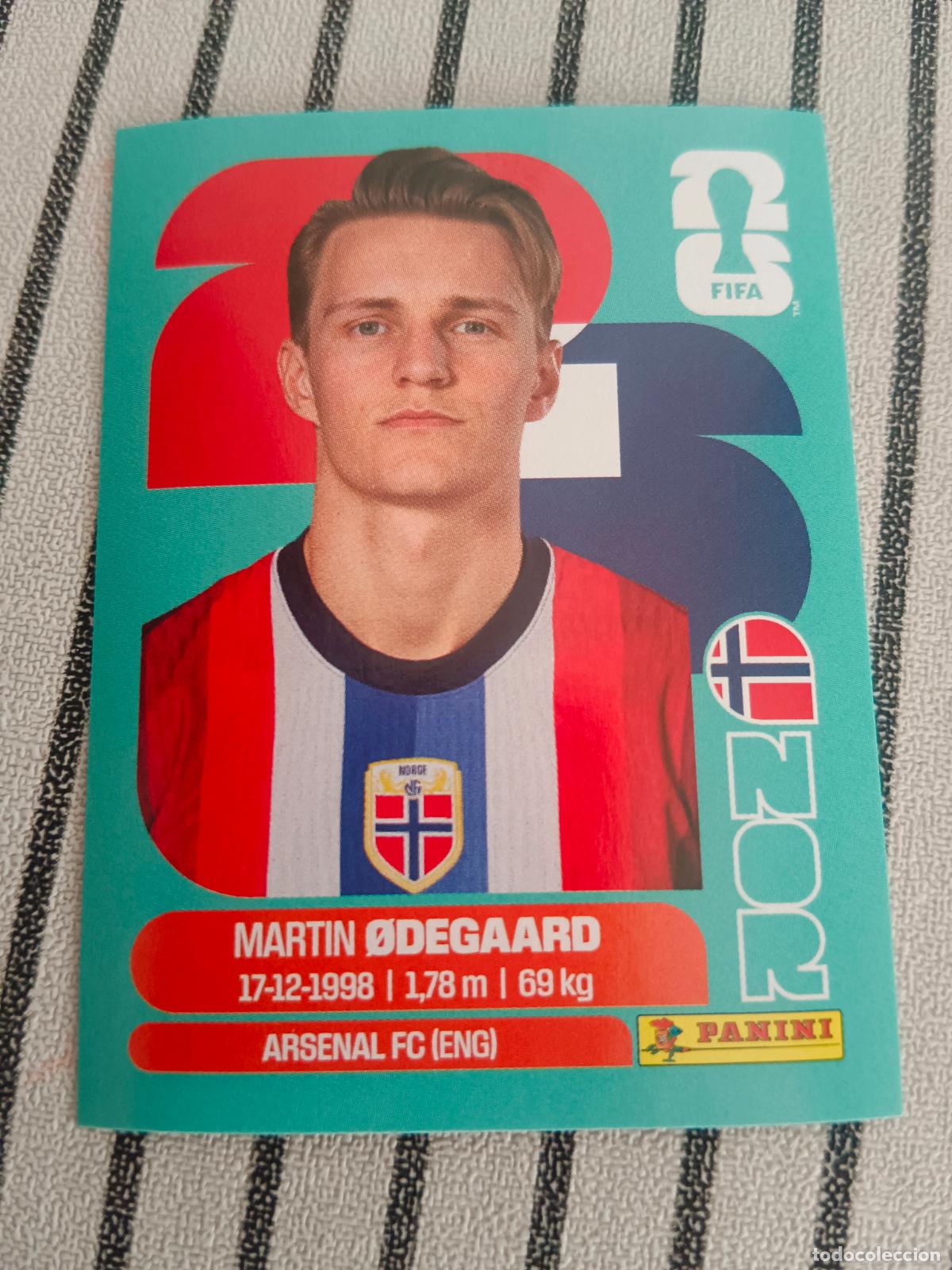 Cromos de f&uacute;tbol: MUNDIAL 2026 ESTADOS UNIDOS USA MEXICO MEJICO CANADA NOR 10 NOR10 MARTIN ODEGAARD NORUEGA FIFA