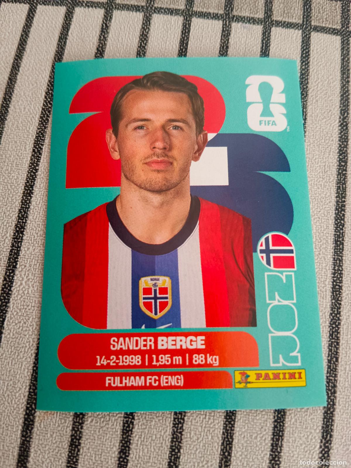 Cromos de f&uacute;tbol: MUNDIAL 2026 ESTADOS UNIDOS USA MEXICO MEJICO CANADA NOR 11 NOR11 SANDER BERGE NORUEGA FIFA