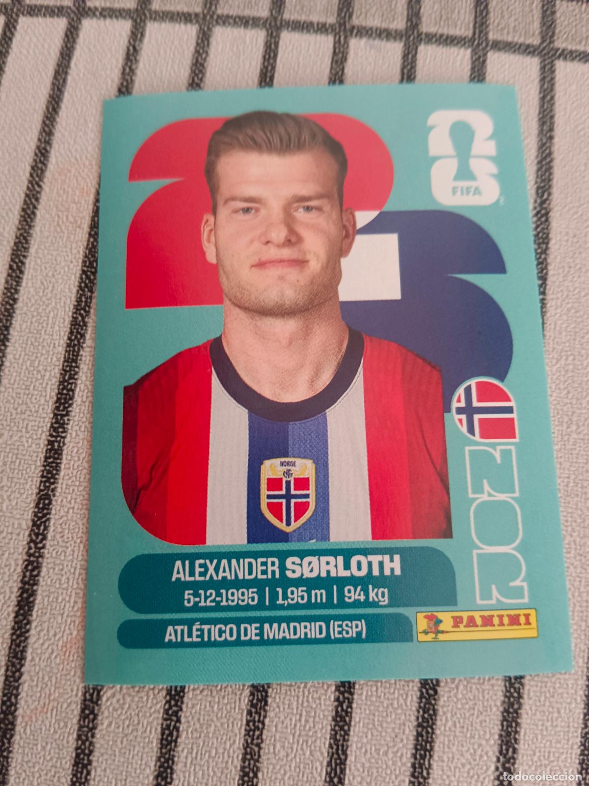 Cromos de f&uacute;tbol: MUNDIAL 2026 ESTADOS UNIDOS USA MEXICO MEJICO CANADA NOR 16 NOR16 ALEXANDER SORLOTH NORUEGA FIFA