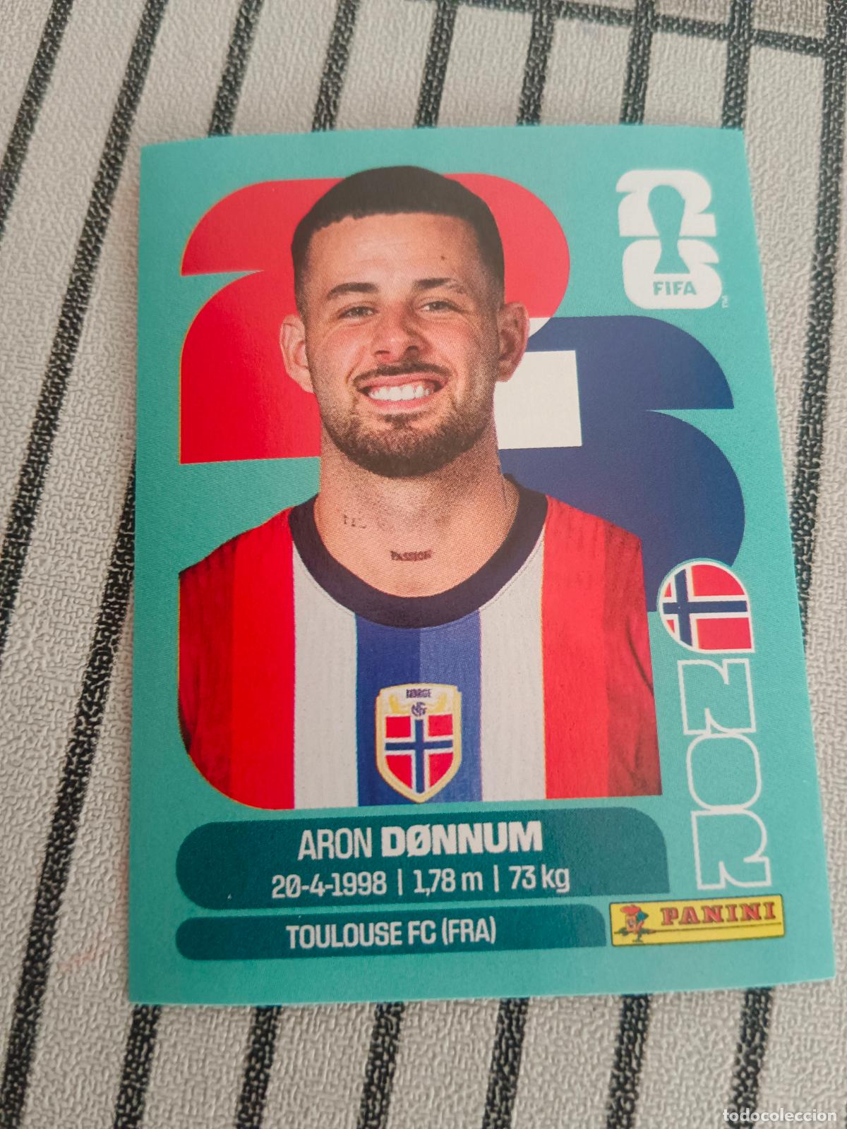 Cromos de f&uacute;tbol: MUNDIAL 2026 ESTADOS UNIDOS USA MEXICO MEJICO CANADA NOR 17 NOR17 ARON DONNUM NORUEGA FIFA