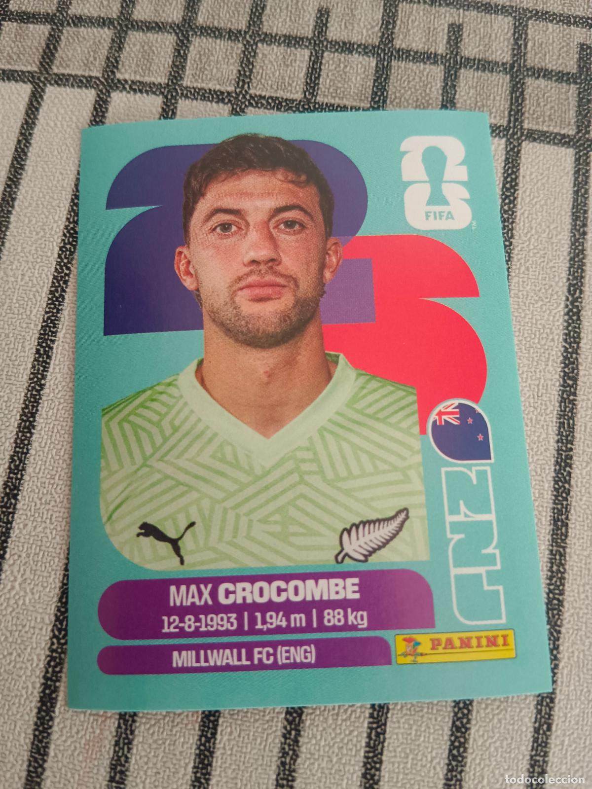Cromos de f&uacute;tbol: MUNDIAL 2026 ESTADOS UNIDOS USA MEXICO MEJICO CANADA NZL 2 NZL2 MAX CROCOMBE NUEVA ZELANDA FIFA