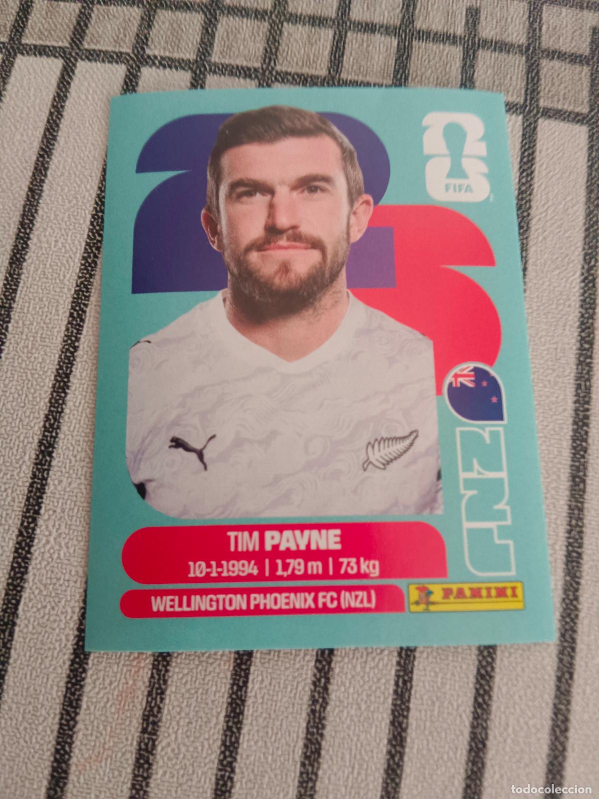 Cromos de f&uacute;tbol: MUNDIAL 2026 ESTADOS UNIDOS USA MEXICO MEJICO CANADA NZL 6 NZL6 TIM PAYNE NUEVA ZELANDA FIFA