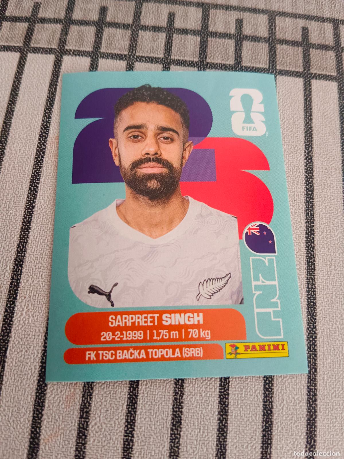 Cromos de f&uacute;tbol: MUNDIAL 2026 ESTADOS UNIDOS USA MEXICO MEJICO CANADA NZL 11 NZL11 SARPREET SINGH NUEVA ZELANDA FIFA