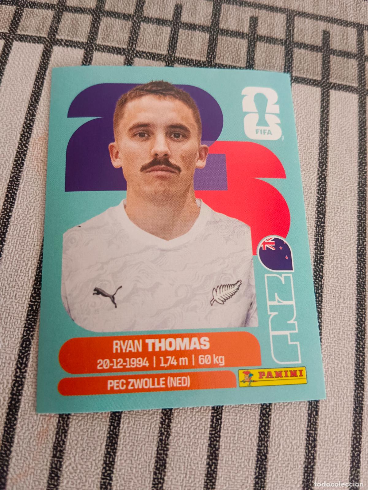 Cromos de f&uacute;tbol: MUNDIAL 2026 ESTADOS UNIDOS USA MEXICO MEJICO CANADA NZL 12 NZL12 RYAN THOMAS NUEVA ZELANDA FIFA