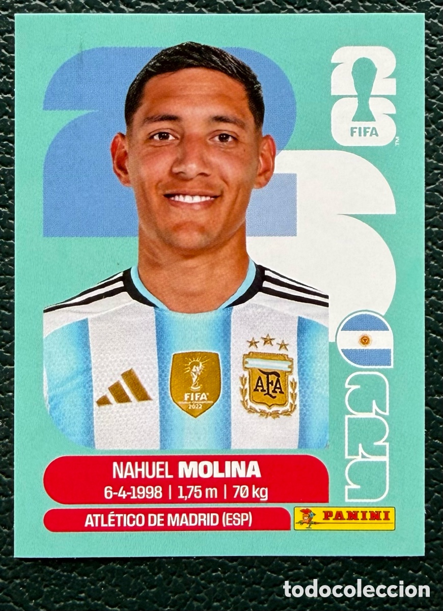 Cromos de f&uacute;tbol: ARG 3 NAHUEL MOLINA ARGENTINA CROMOS ALBUM FIFA WORLD CUP MUNDIAL 2026 PANINI