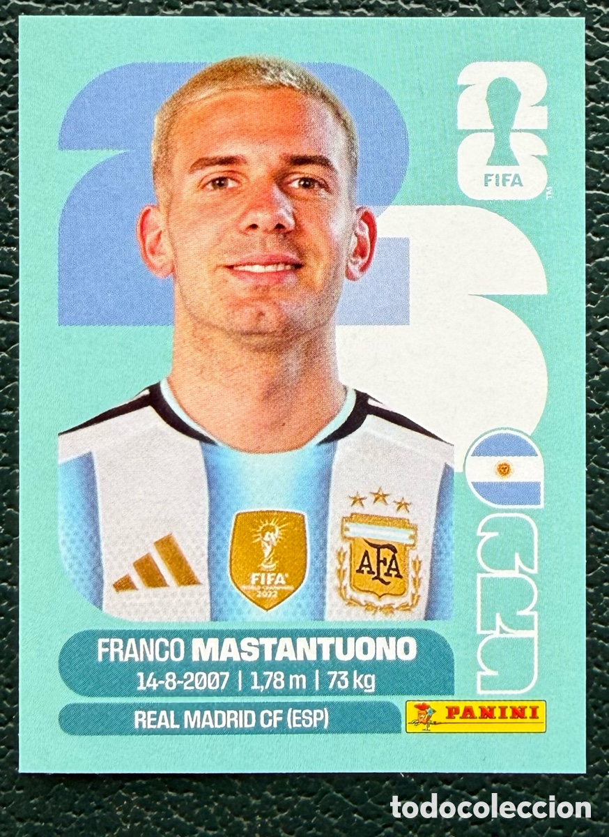 Cromos de f&uacute;tbol: ARG 15 FRANCO MASTANTUONO ARGENTINA CROMOS ALBUM FIFA WORLD CUP MUNDIAL 2026 PANINI