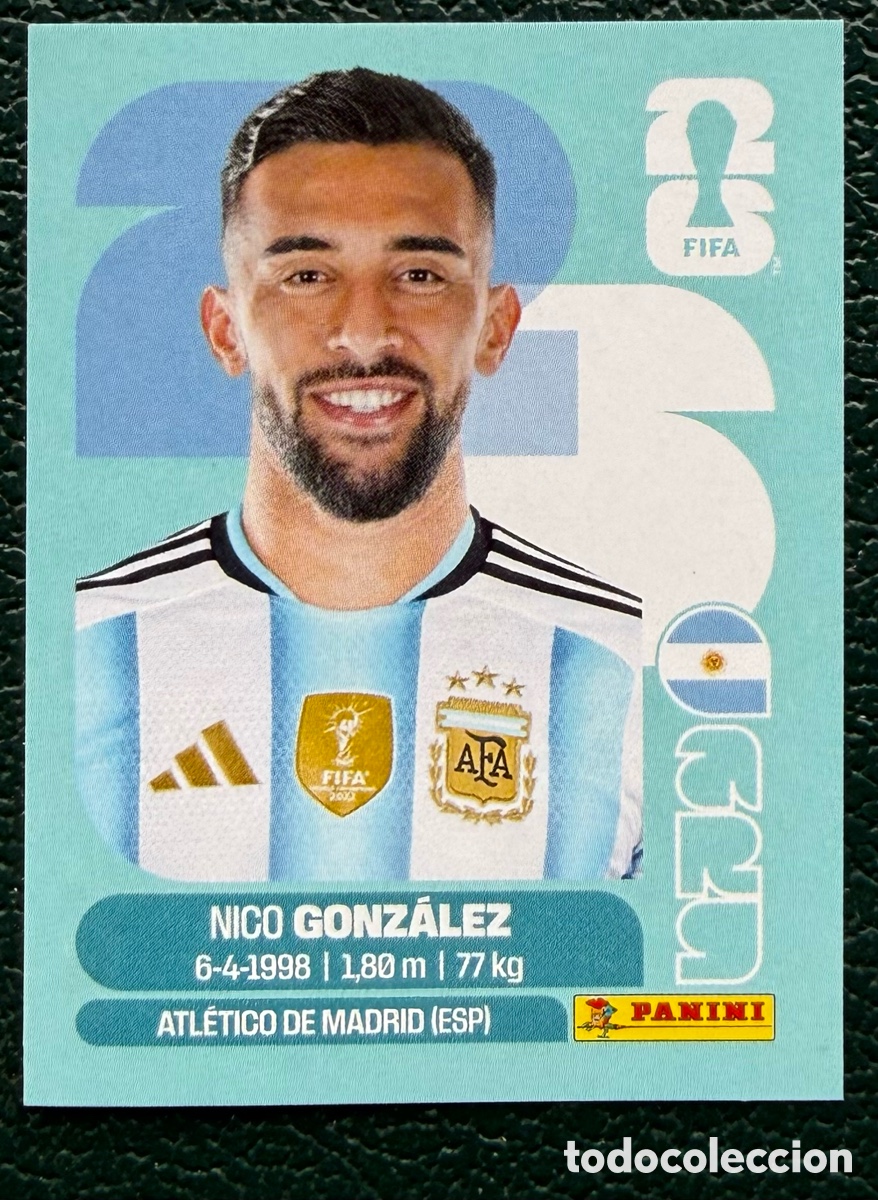 Cromos de f&uacute;tbol: ARG 16 NICO GONZALEZ ARGENTINA CROMOS ALBUM FIFA WORLD CUP MUNDIAL 2026 PANINI