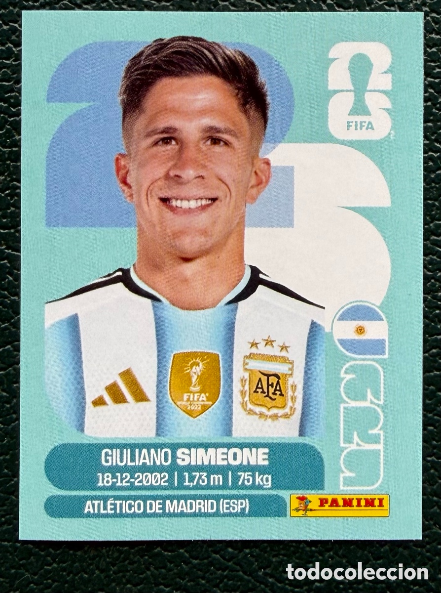 Cromos de f&uacute;tbol: ARG 20 GIULIANO SIMEONE ARGENTINA CROMOS ALBUM FIFA WORLD CUP MUNDIAL 2026 PANINI