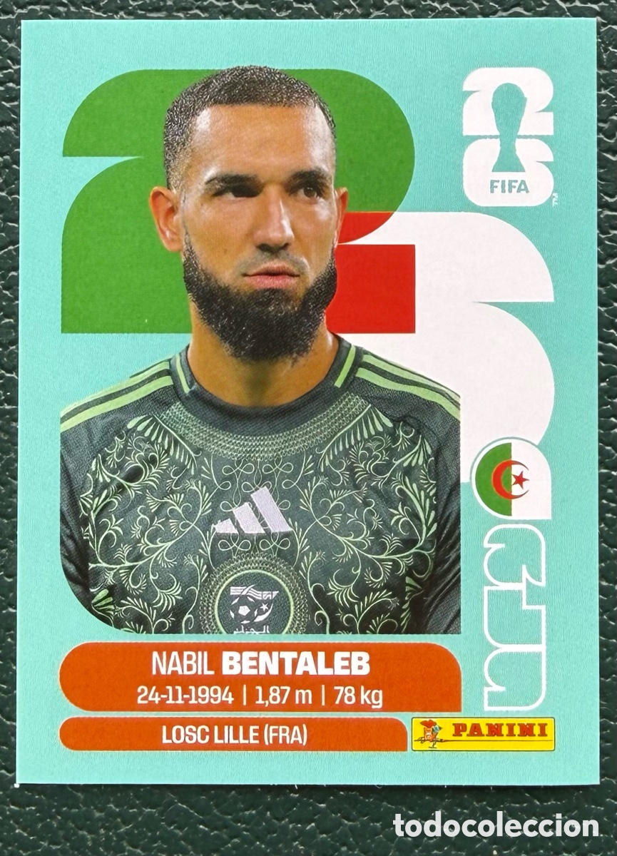 Cromos de f&uacute;tbol: ALG 12 NABIL BENTALEB ARGELIA CROMOS ALBUM FIFA WORLD CUP MUNDIAL 2026 PANINI
