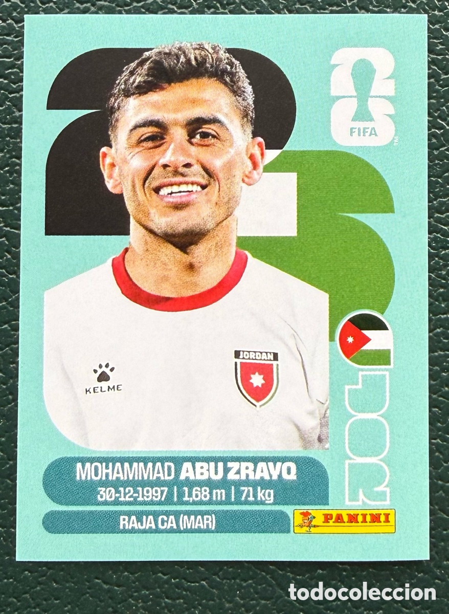 Cromos de f&uacute;tbol: JOR 19 MOHAMMAD ABU ZRAYQ JORDANIA CROMOS ALBUM FIFA WORLD CUP MUNDIAL 2026 PANINI