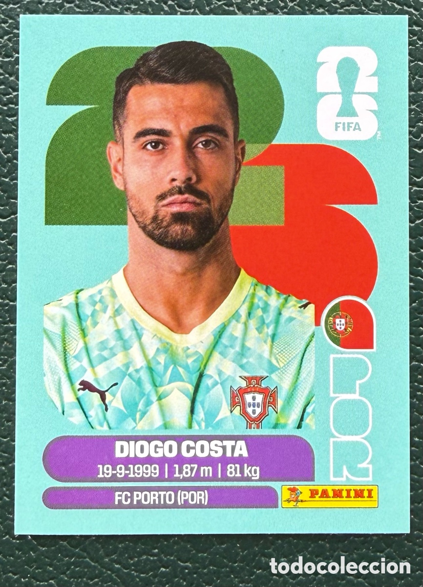 Cromos de f&uacute;tbol: POR 2 DIOGO COSTA PORTUGAL CROMOS ALBUM FIFA WORLD CUP MUNDIAL 2026 PANINI