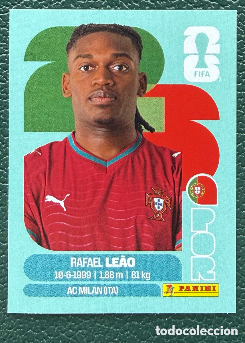 Cromos de f&uacute;tbol: POR 20 RAFAEL LEAO PORTUGAL CROMOS ALBUM FIFA WORLD CUP MUNDIAL 2026 PANINI