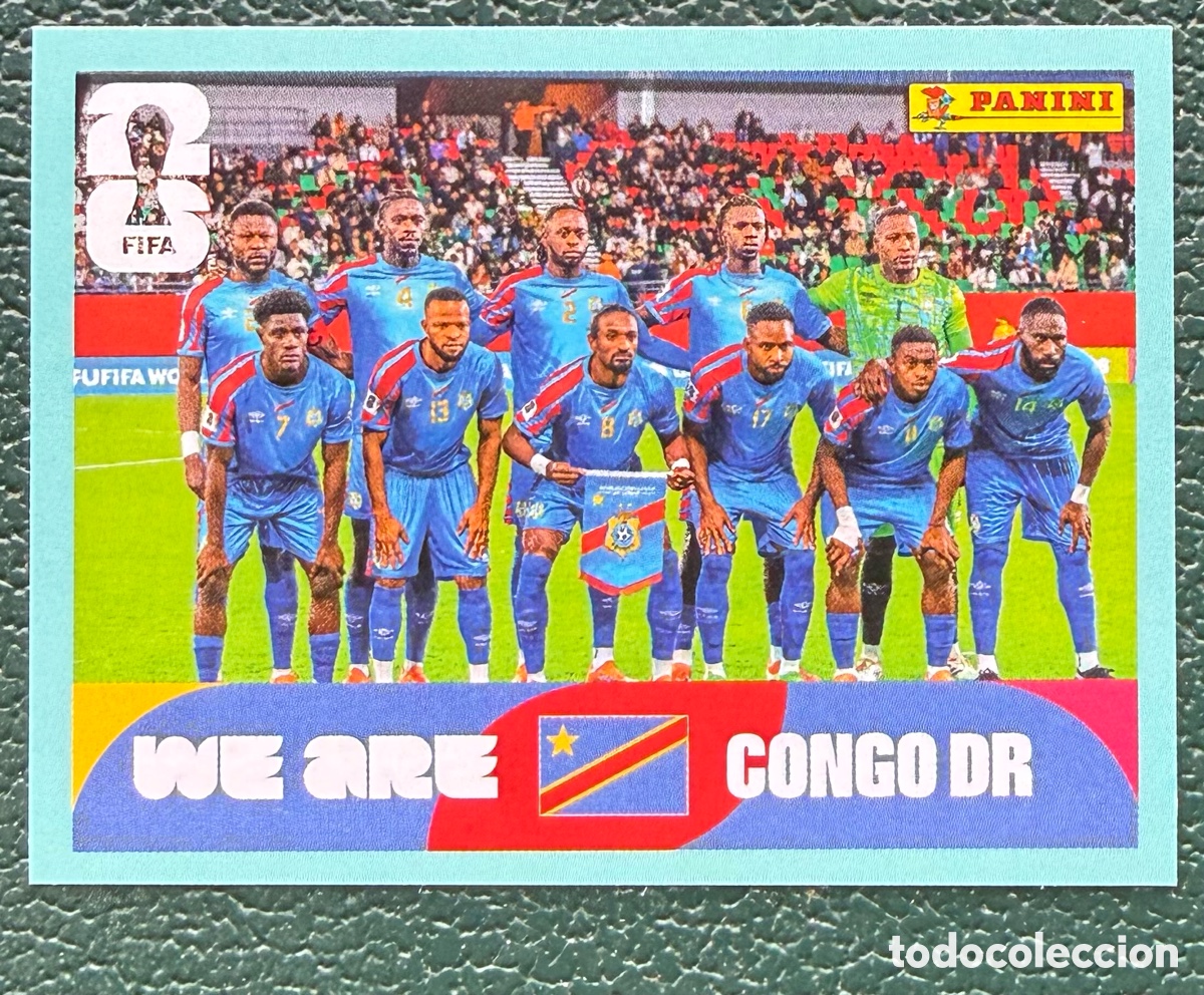 Cromos de f&uacute;tbol: COD 13 ALINEACION REP&Uacute;BLICA DEMOCR&Aacute;TICA DEL CONGO CROMOS ALBUM FIFA WORLD CUP MUNDIAL 2026 PANINI