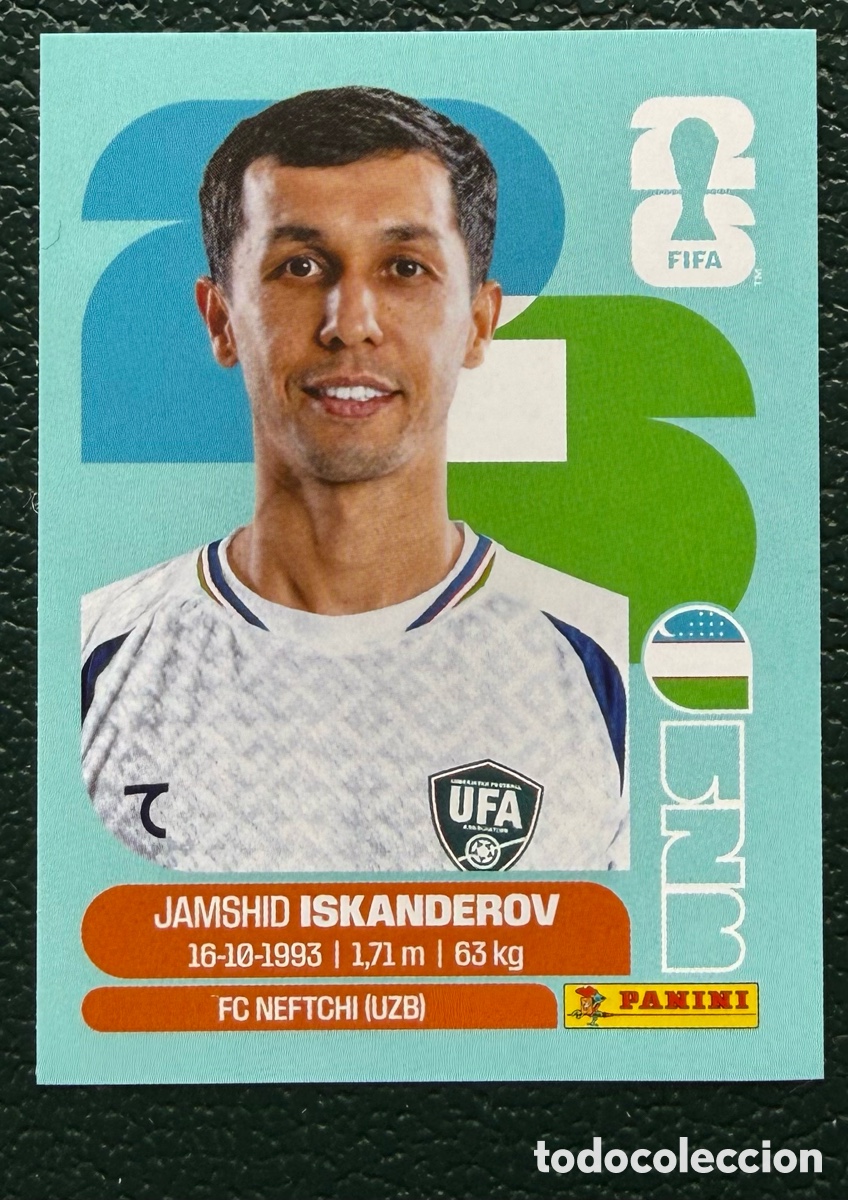 Cromos de f&uacute;tbol: UZB 12 JAMSHID ISKANDEROV UZBEKISTAN CROMOS ALBUM FIFA WORLD CUP MUNDIAL 2026 PANINI