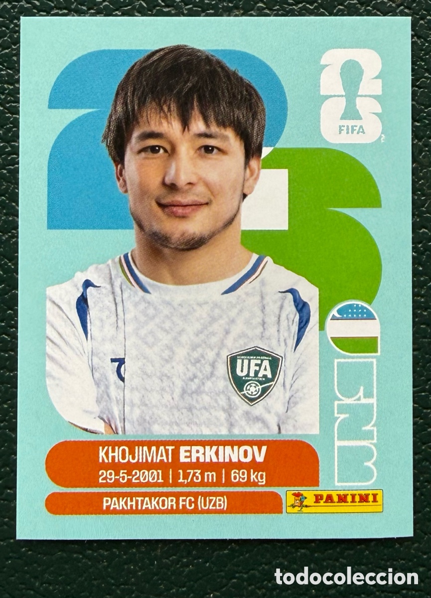 Cromos de f&uacute;tbol: UZB 15 KHOJIMAT ERKINOV UZBEKISTAN CROMOS ALBUM FIFA WORLD CUP MUNDIAL 2026 PANINI