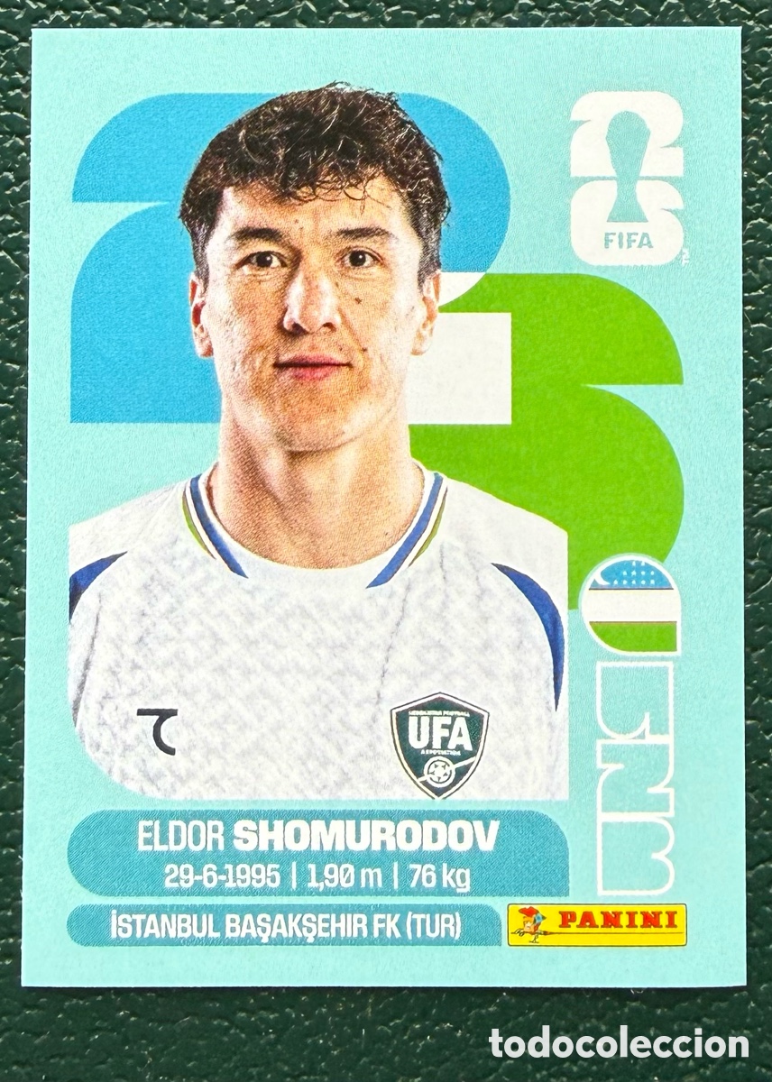 Cromos de f&uacute;tbol: UZB 16 ELDOR SHOMURODOV UZBEKISTAN CROMOS ALBUM FIFA WORLD CUP MUNDIAL 2026 PANINI