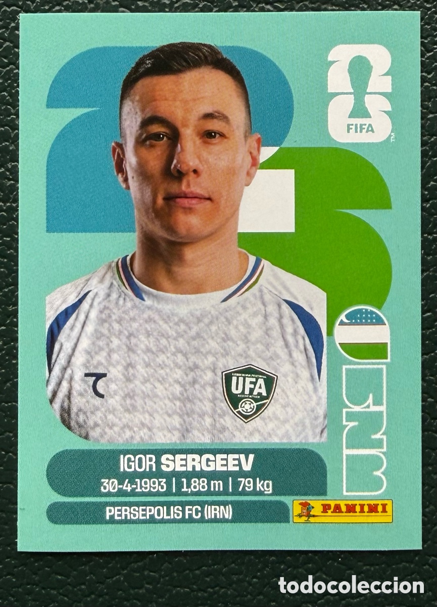 Cromos de f&uacute;tbol: UZB 19 IGOR SERGEEV UZBEKISTAN CROMOS ALBUM FIFA WORLD CUP MUNDIAL 2026 PANINI