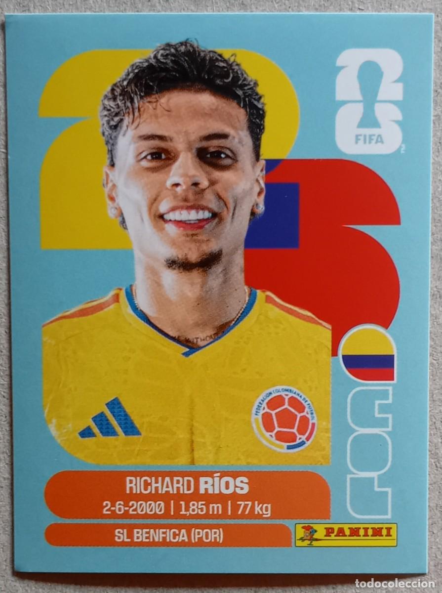 Cromos de f&uacute;tbol: Figurina Panini 2026 Cromo World Cup Usa Mundial 2026 Richard R&iacute;os Colombia n COL 12