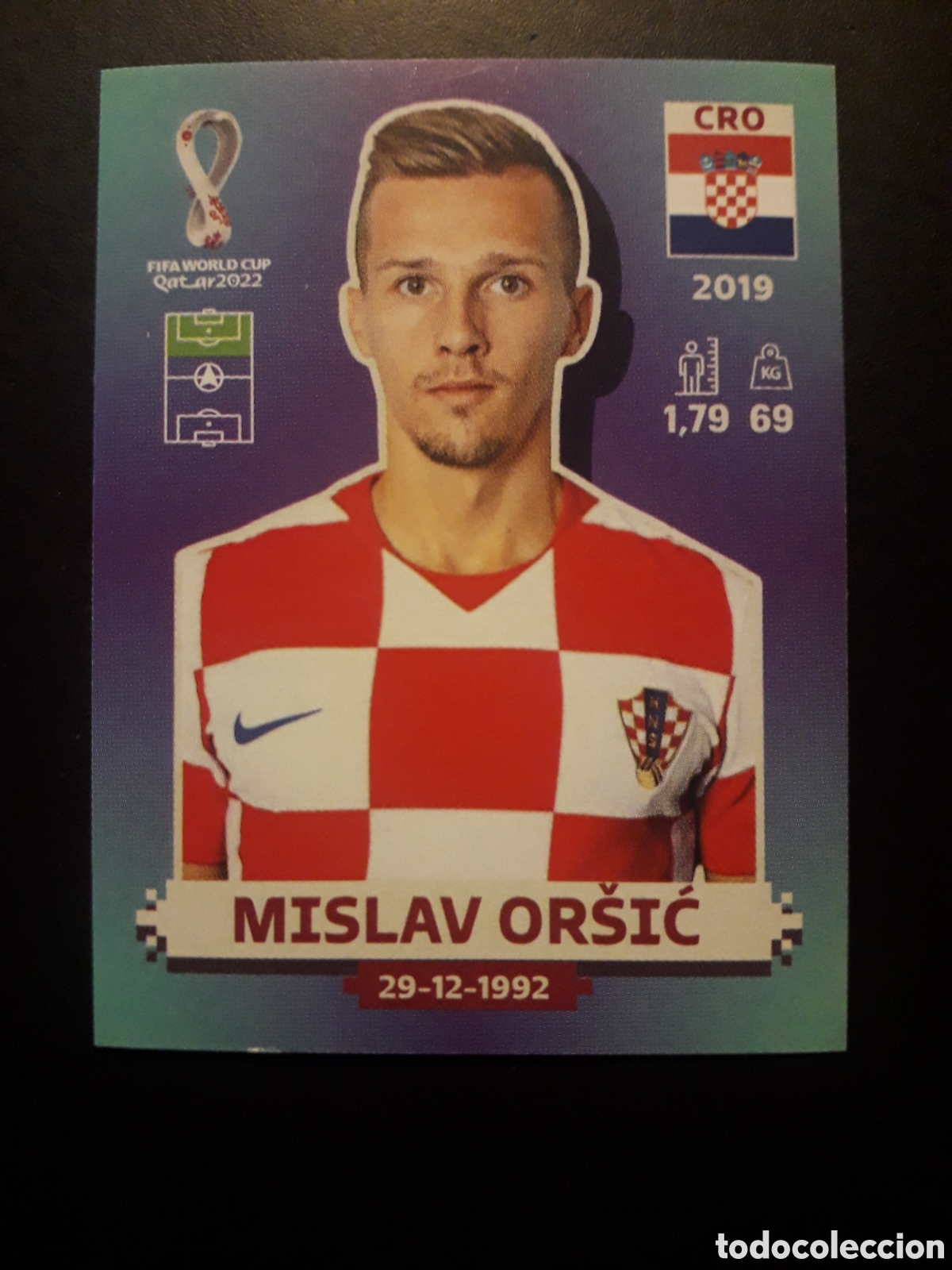 Cromos de f&uacute;tbol: MISLAV OR&Scaron;IĆ CROACIA N&deg; 20 COPA MUNDIAL DE F&Uacute;TBOL QATAR 2022 22 PANINI SIN PEGAR PEDIDO M&Iacute;NIMO 3&euro;