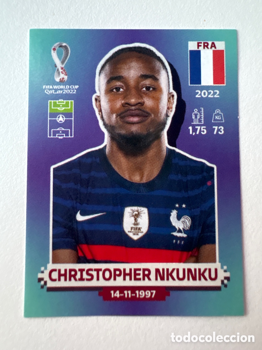 Fu&szlig;ball-Sticker: Cromo Nkunku Francia 20 Panini Mundial 2022