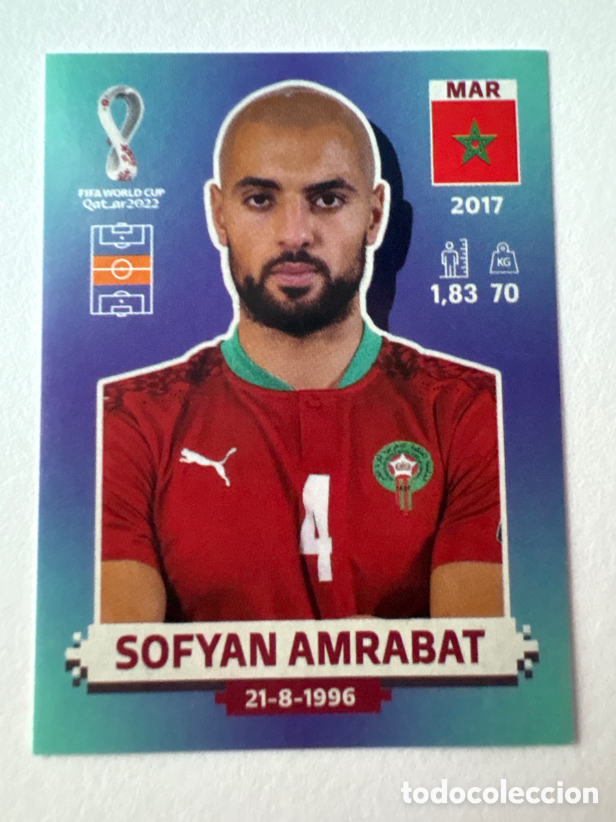 Fu&szlig;ball-Sticker: Cromo Amrabat Marruecos 11 Panini Mundial 2022