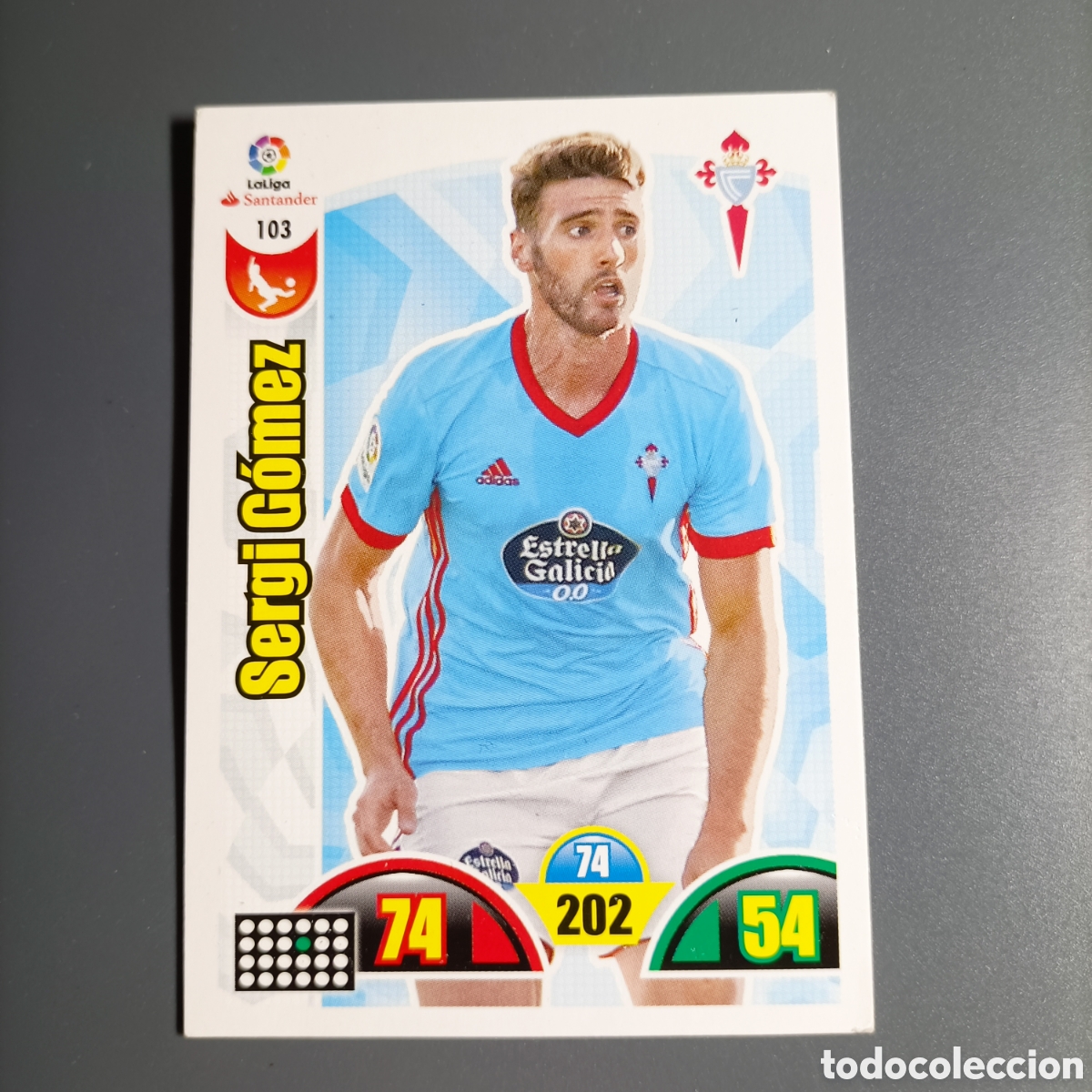 Cromos de f&uacute;tbol: ADRENALYN. LIGA 2017-2018 (CELTA) №103 SERGI G&Oacute;MEZ