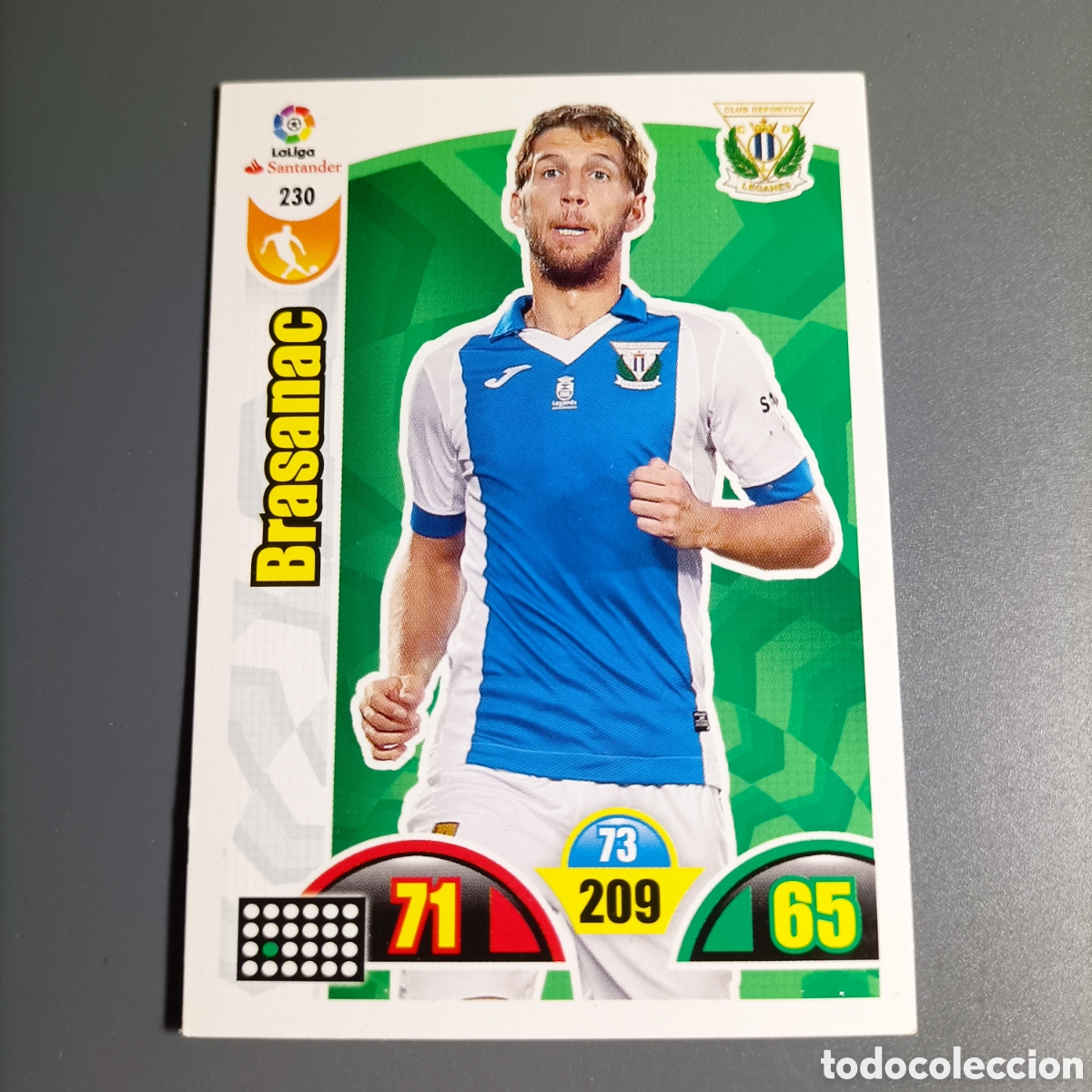 Cromos de f&uacute;tbol: ADRENALYN. LIGA 2017-2018 (LEGAN&Eacute;S) №230 BRASANAC