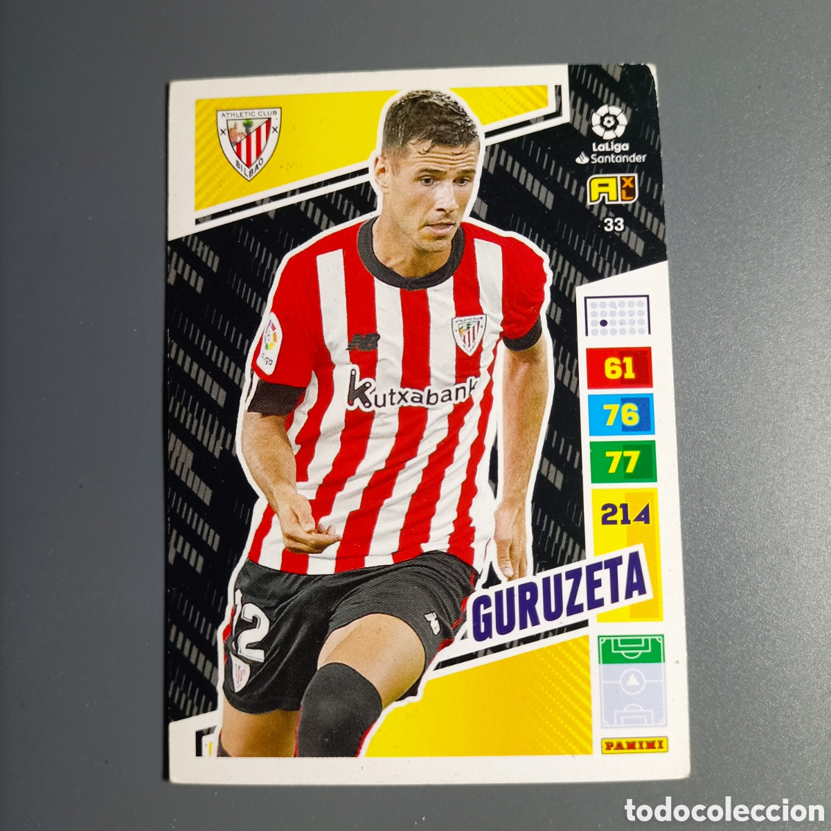 Cromos de f&uacute;tbol: ADRENALYN. LIGA 2022-2023 (ATHLETIC) №33 GURUZETA
