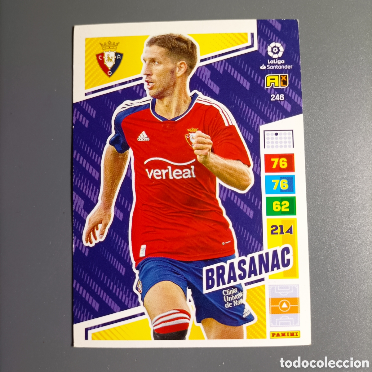 Cromos de f&uacute;tbol: ADRENALYN. LIGA 2022-2023 (OSASUNA) №246 BRASANAC