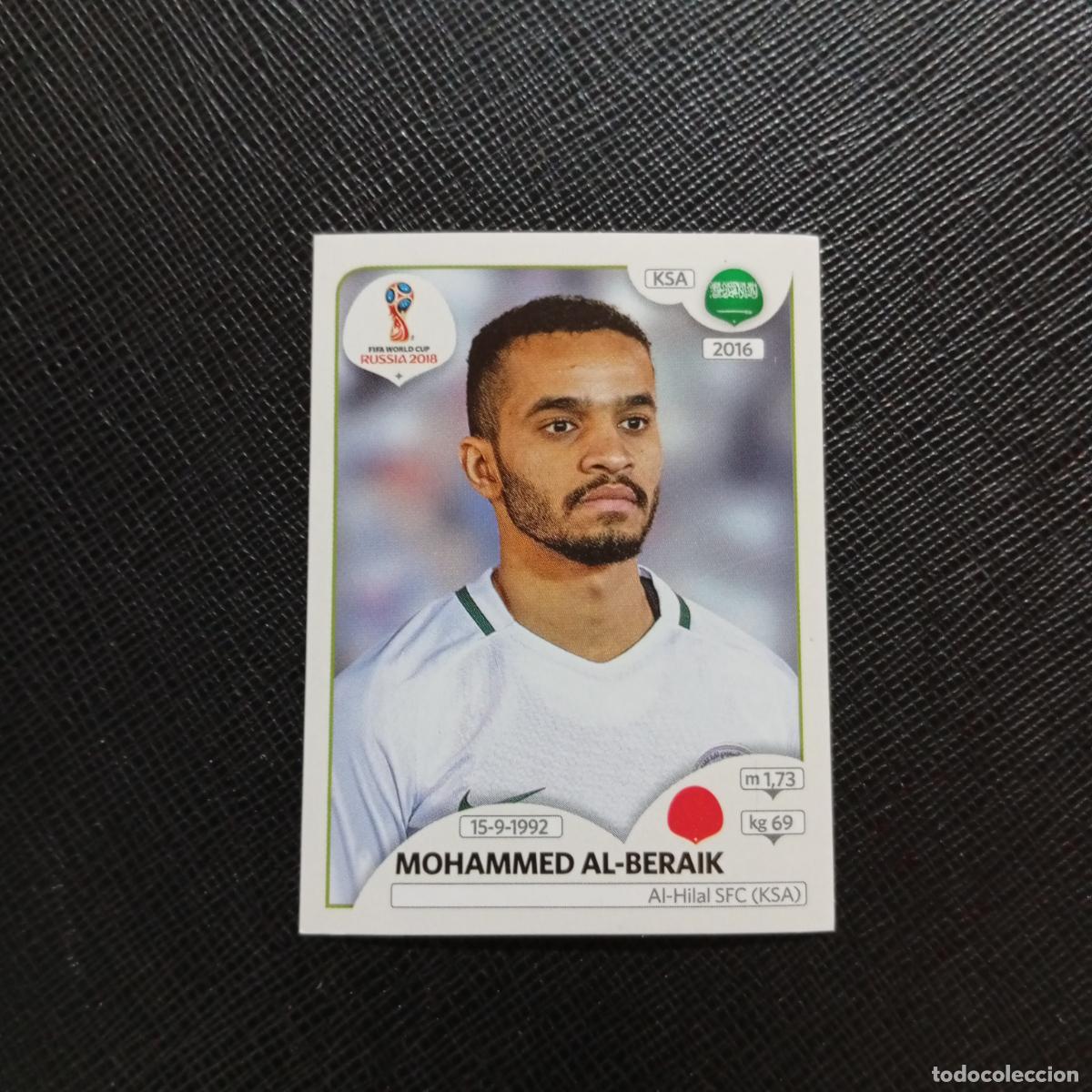 Cromos de f&uacute;tbol: 61 MOHAMMMED ALBERAIK ARABIA SAUDI PANINI MUNDIAL RUSIA 2018 CROMO FUTBOL 18 - SIN PEGAR - CJ2 ...